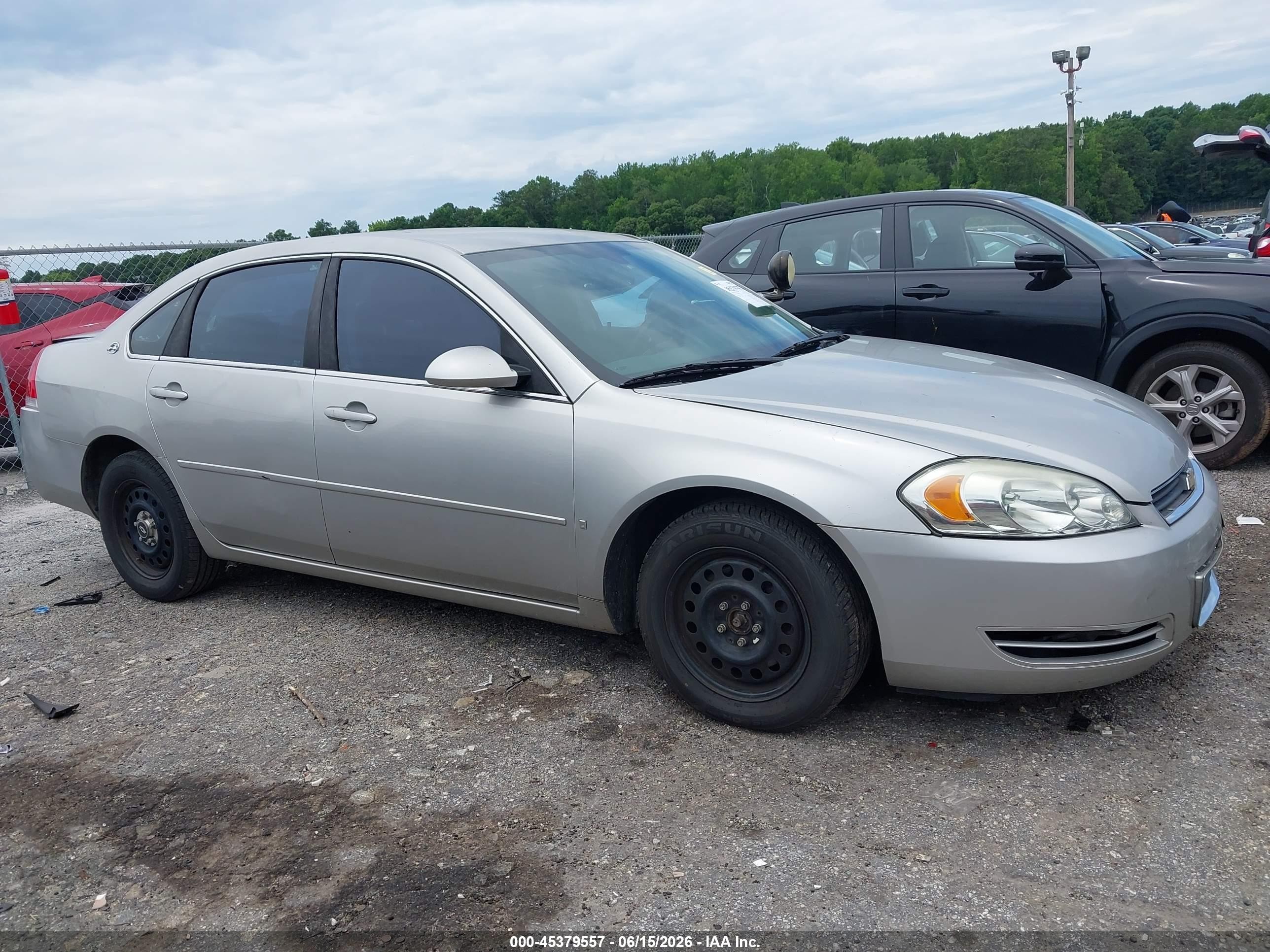 2006 Chevrolet Impala Police Silver vin: 2G1WS551969258432