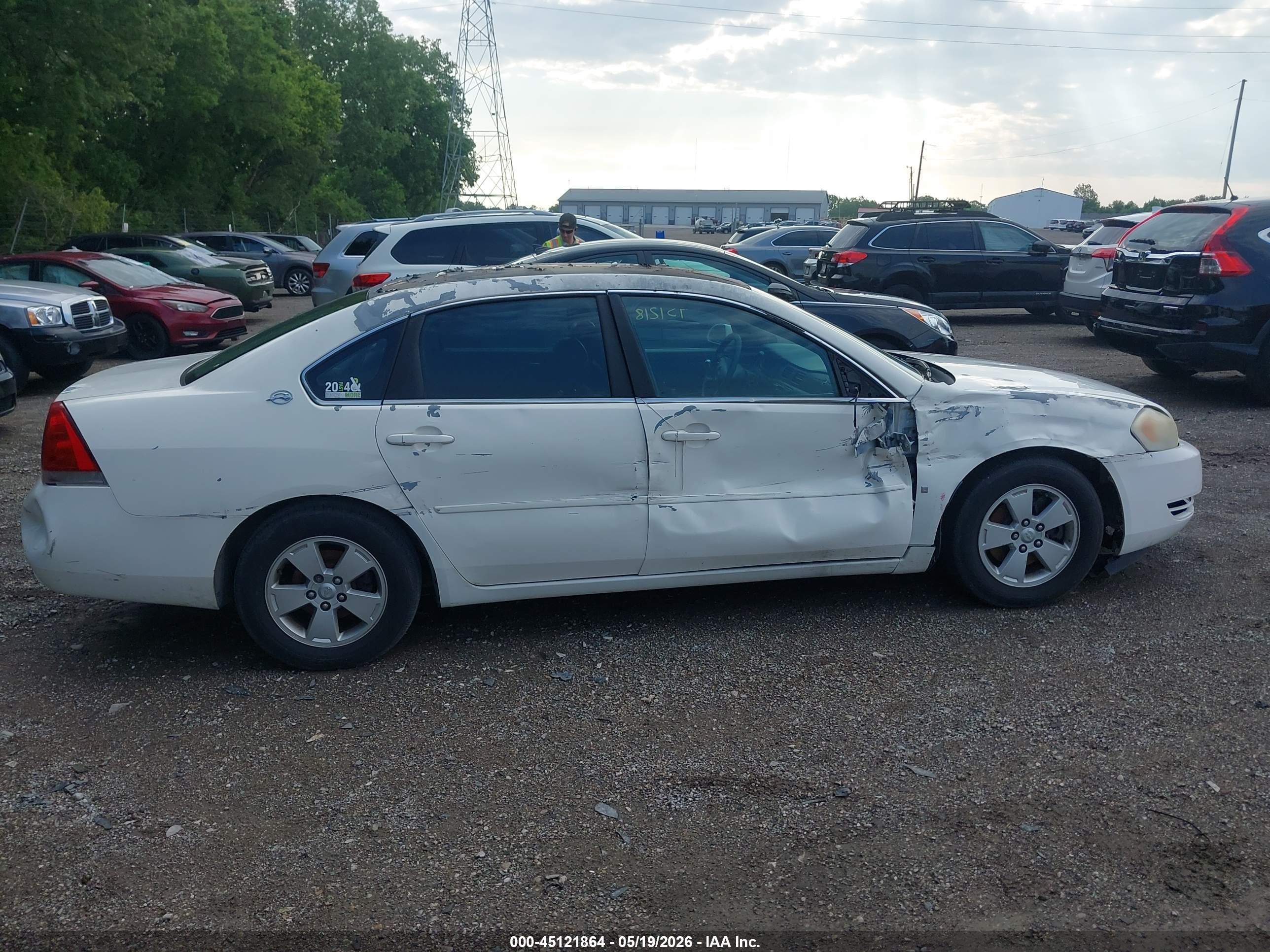 2006 Chevrolet Impala Police White vin: 2G1WS551969373189