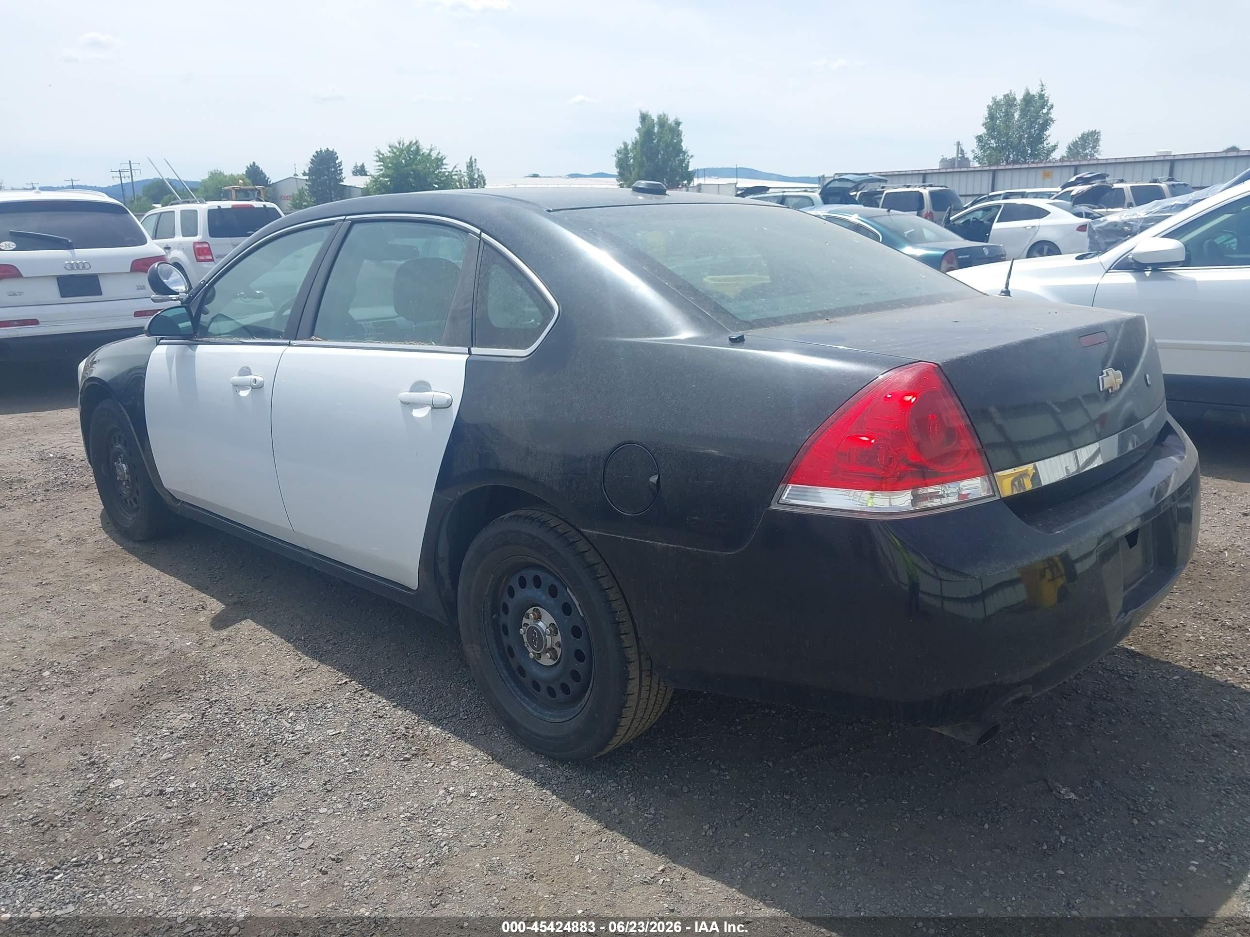 2008 Chevrolet Impala Police Black vin: 2G1WS553281276404