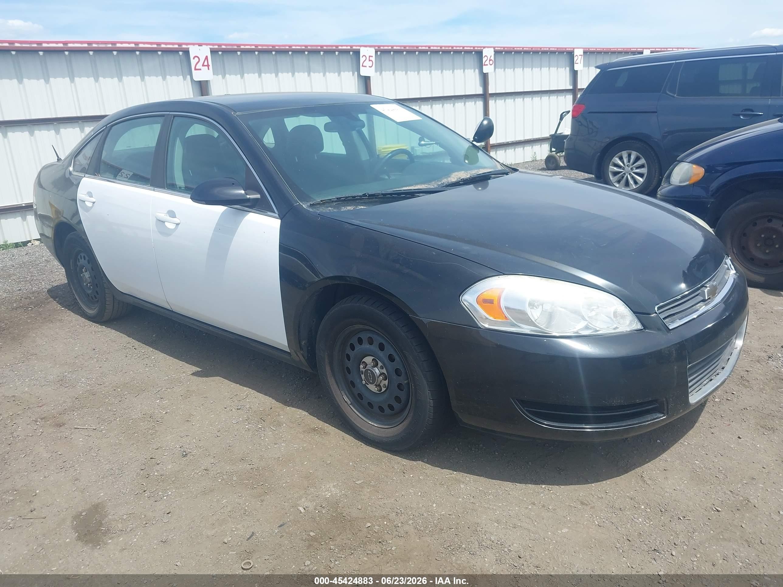 2008 Chevrolet Impala Police Black vin: 2G1WS553281276404
