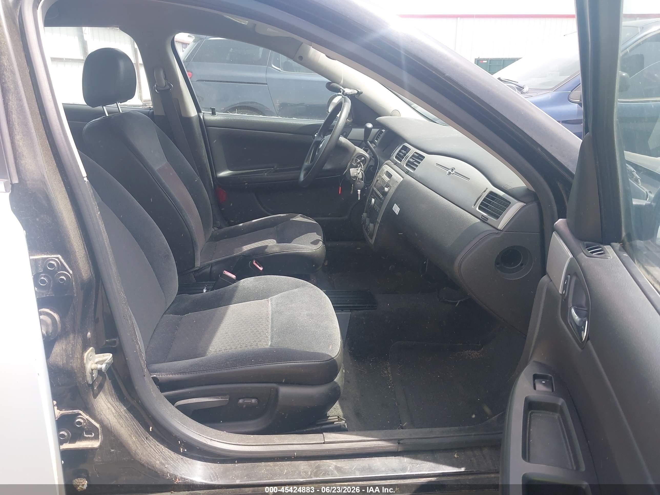 2008 Chevrolet Impala Police Black vin: 2G1WS553281276404