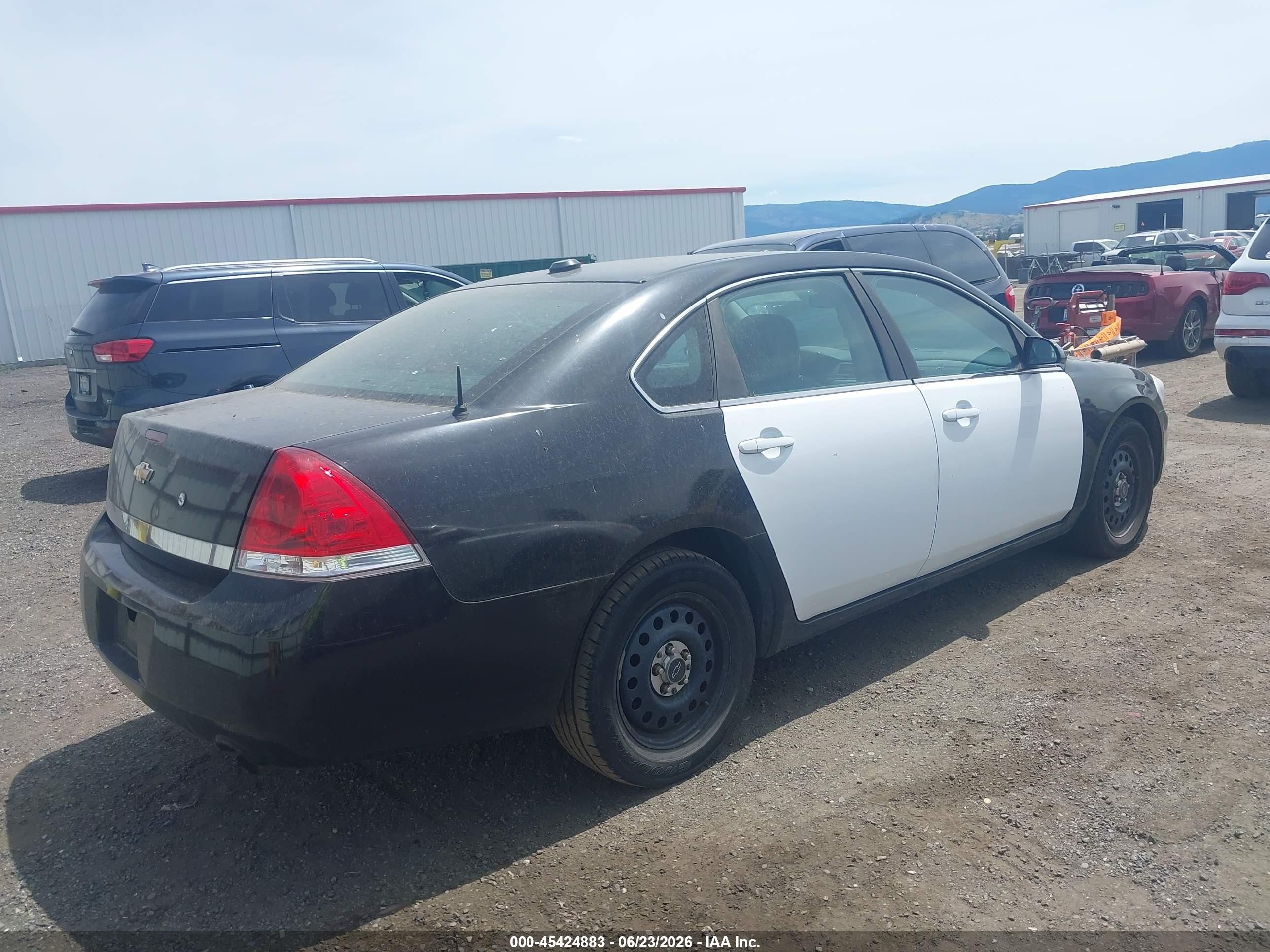 2008 Chevrolet Impala Police Black vin: 2G1WS553281276404