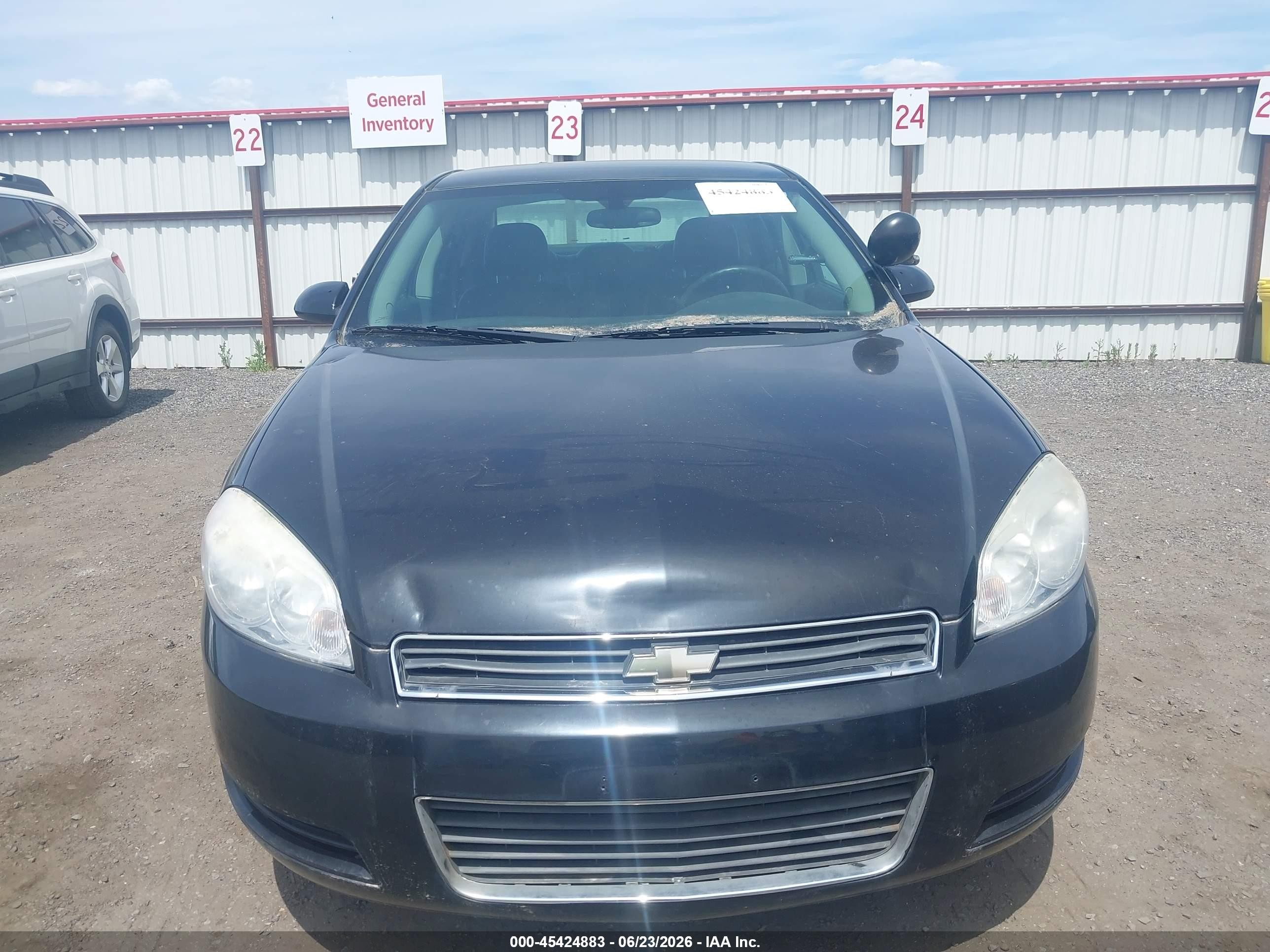 2008 Chevrolet Impala Police Black vin: 2G1WS553281276404