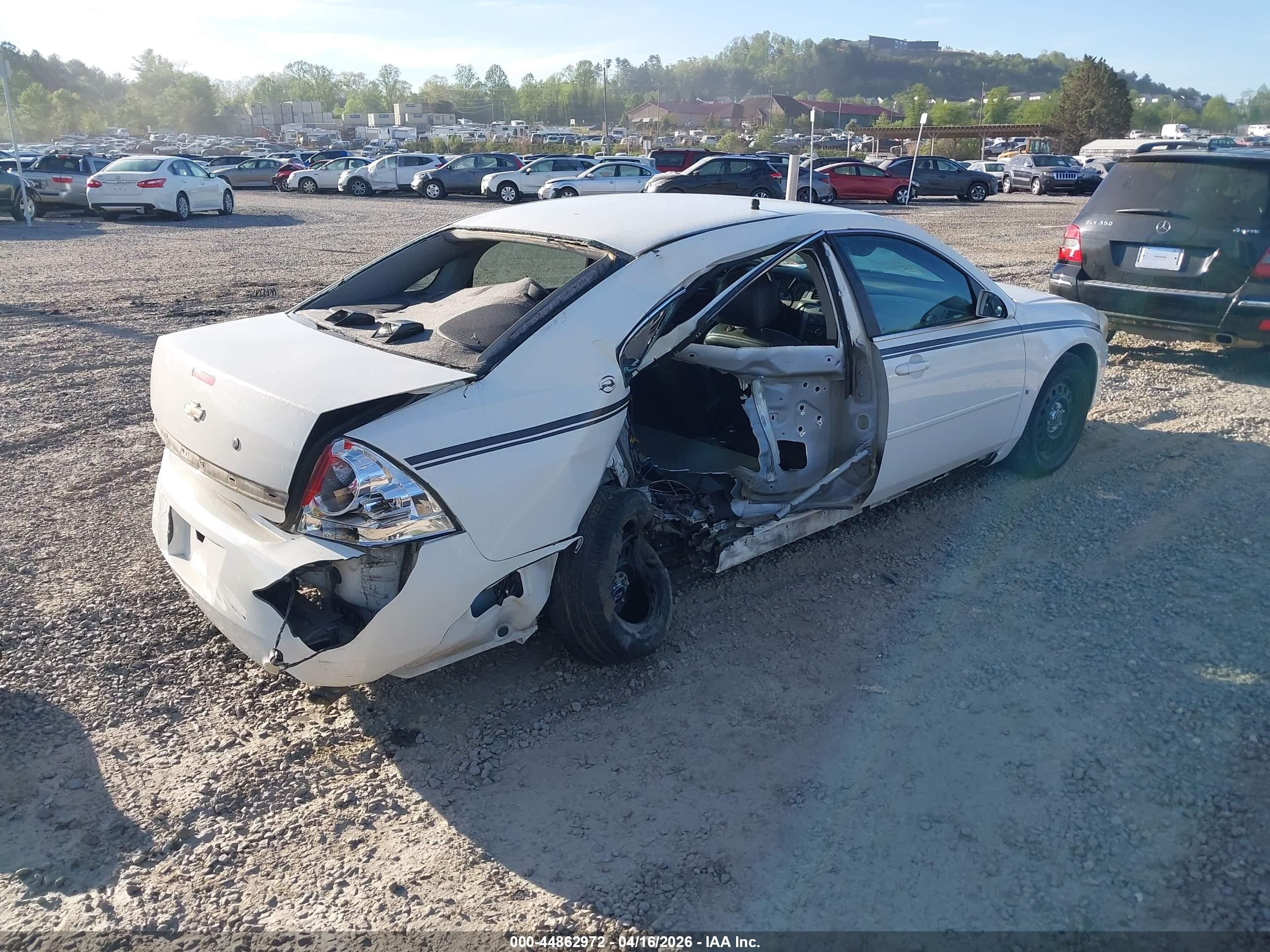 2008 Chevrolet Impala Police White vin: 2G1WS553681280651