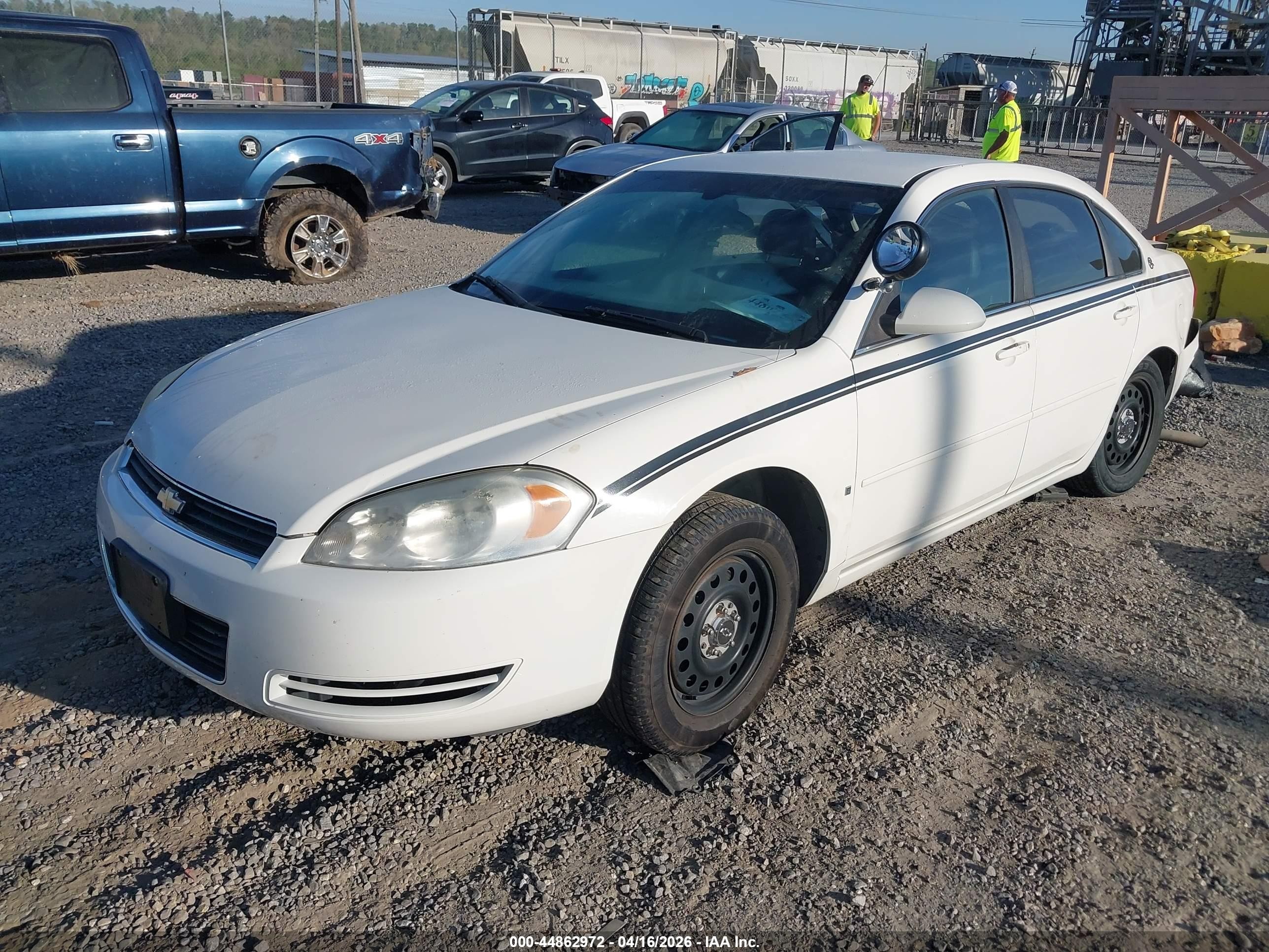 2008 Chevrolet Impala Police White vin: 2G1WS553681280651