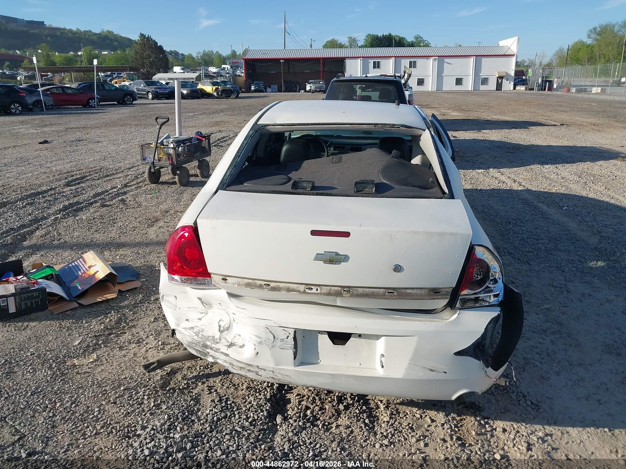 2008 Chevrolet Impala Police White vin: 2G1WS553681280651