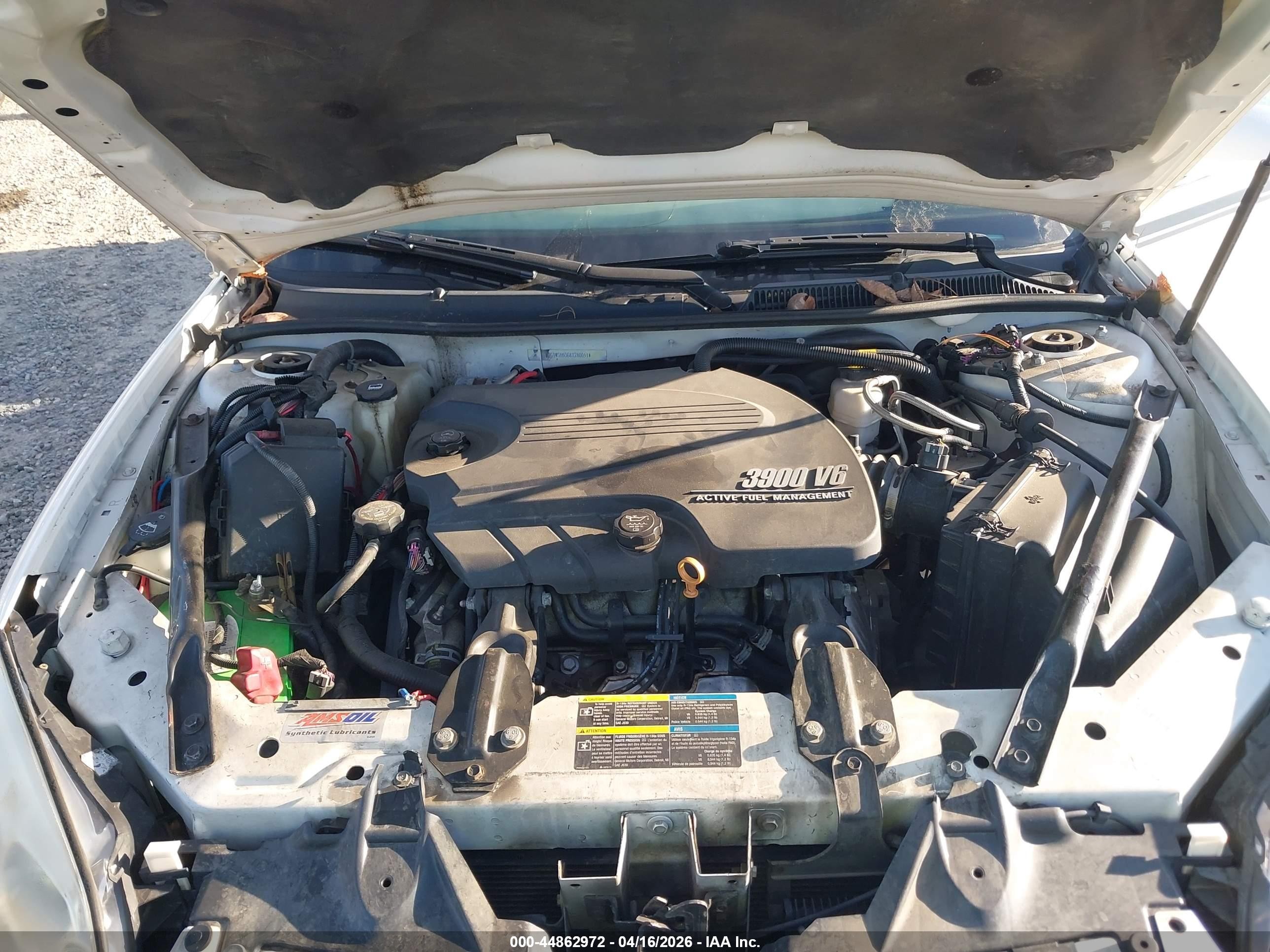2008 Chevrolet Impala Police White vin: 2G1WS553681280651