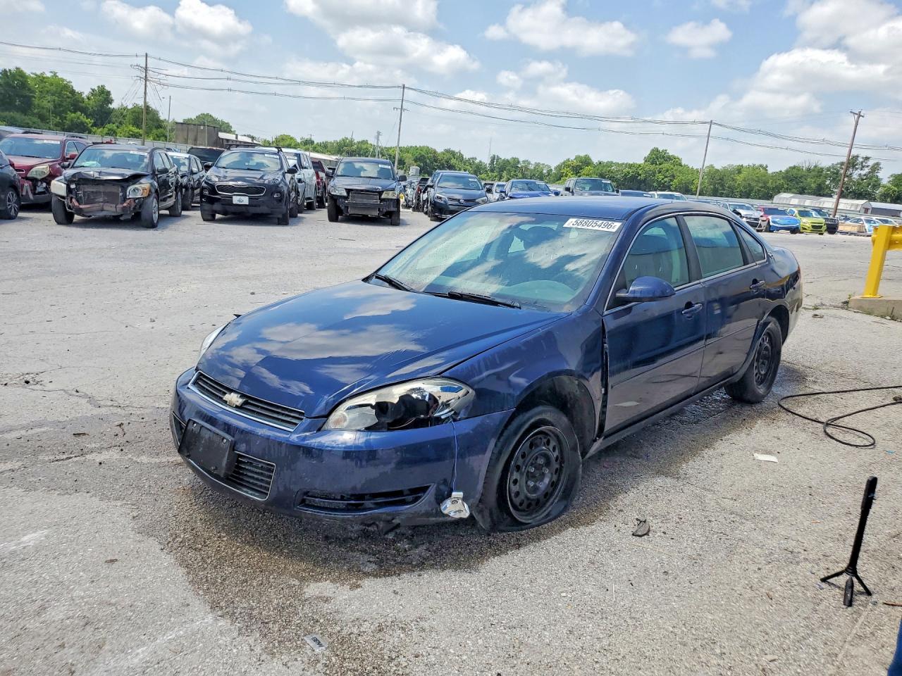 2008 Chevrolet Impala Police Blue vin: 2G1WS553681347393