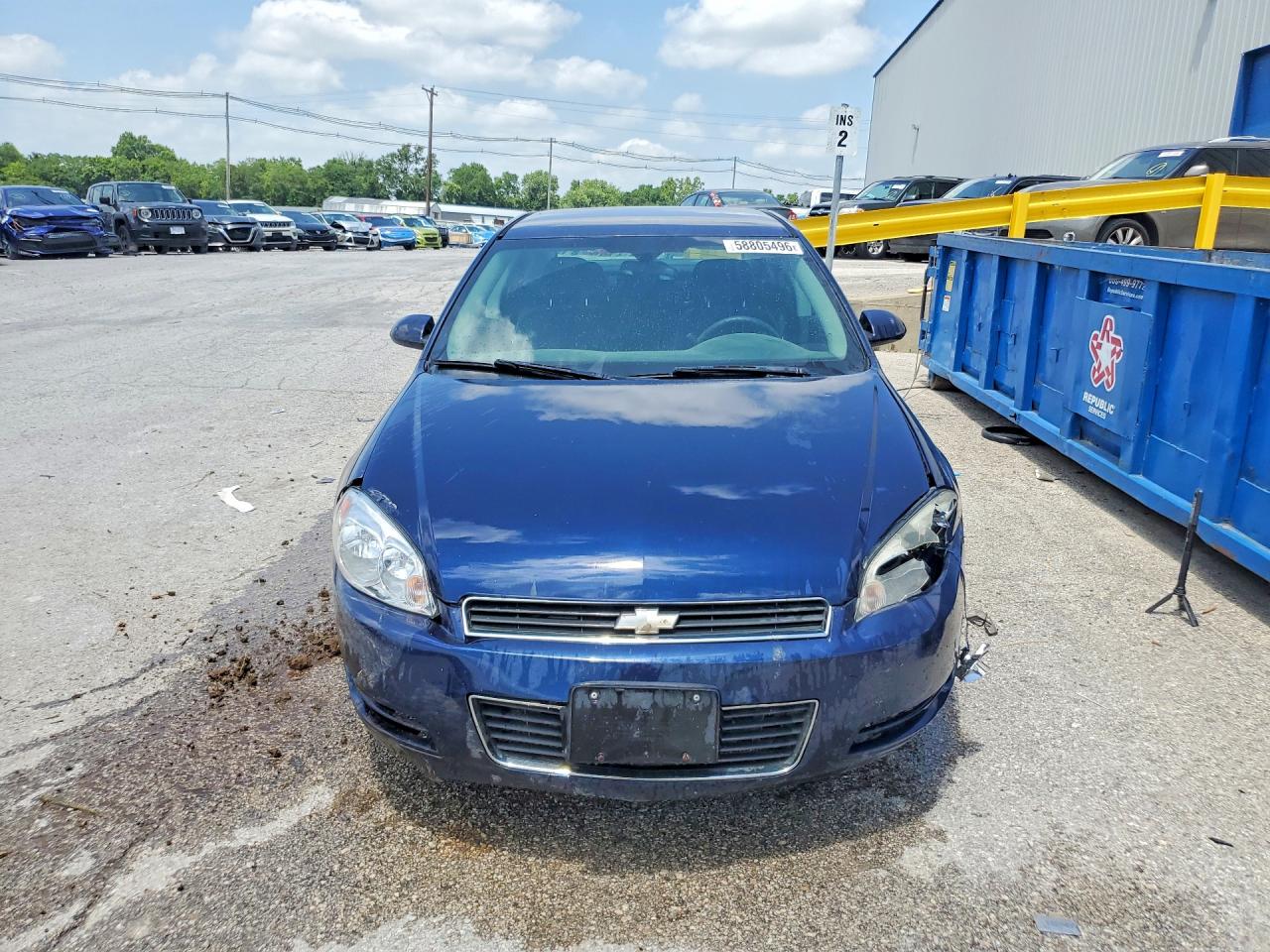 2008 Chevrolet Impala Police Blue vin: 2G1WS553681347393