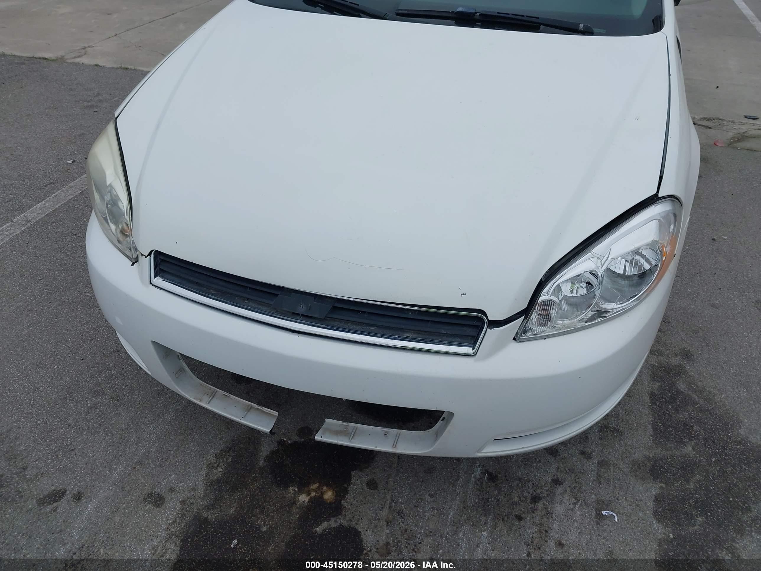 2008 Chevrolet Impala Police White vin: 2G1WS553681368664