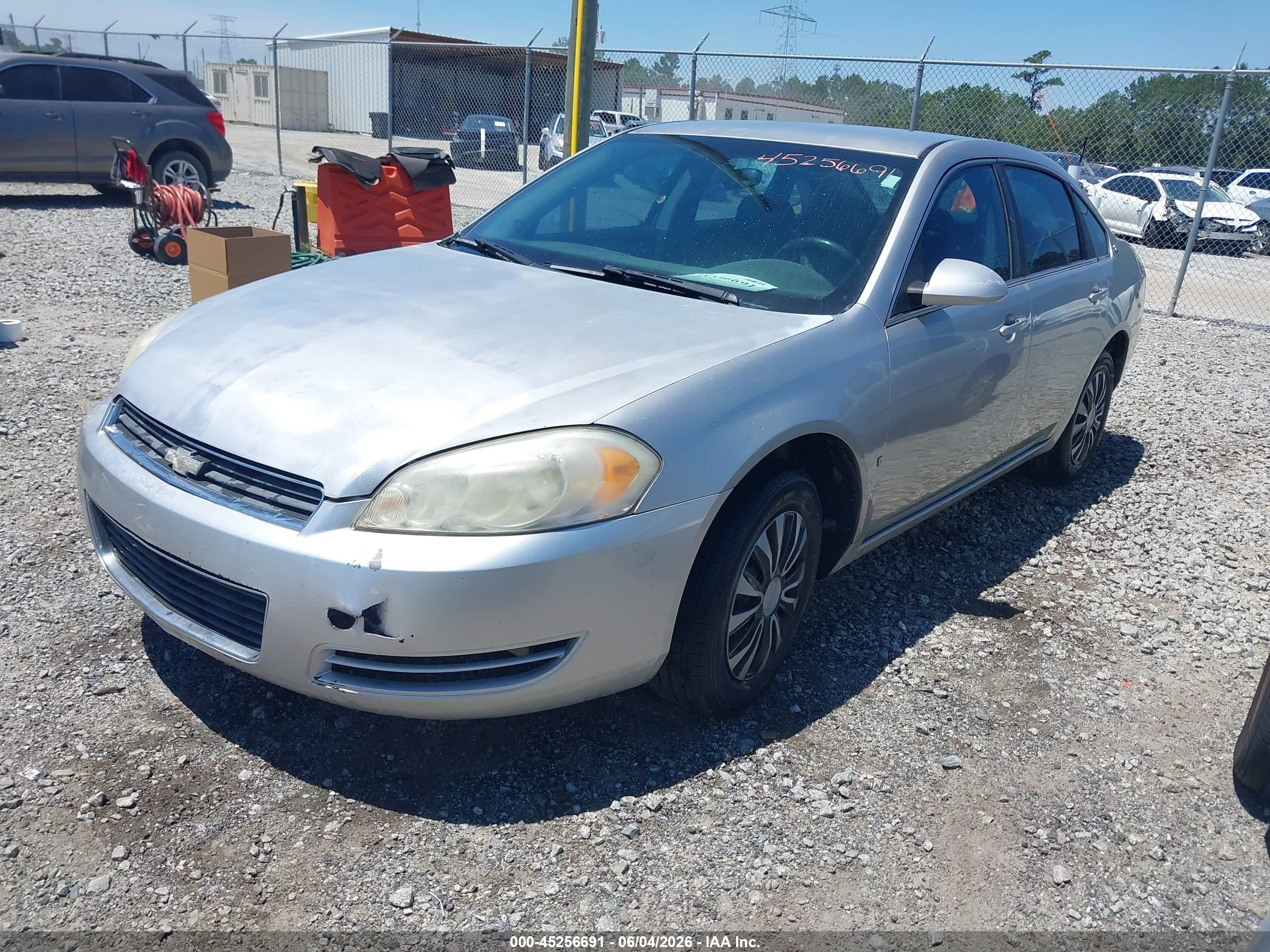 2008 Chevrolet Impala Police Gray vin: 2G1WS553889260936