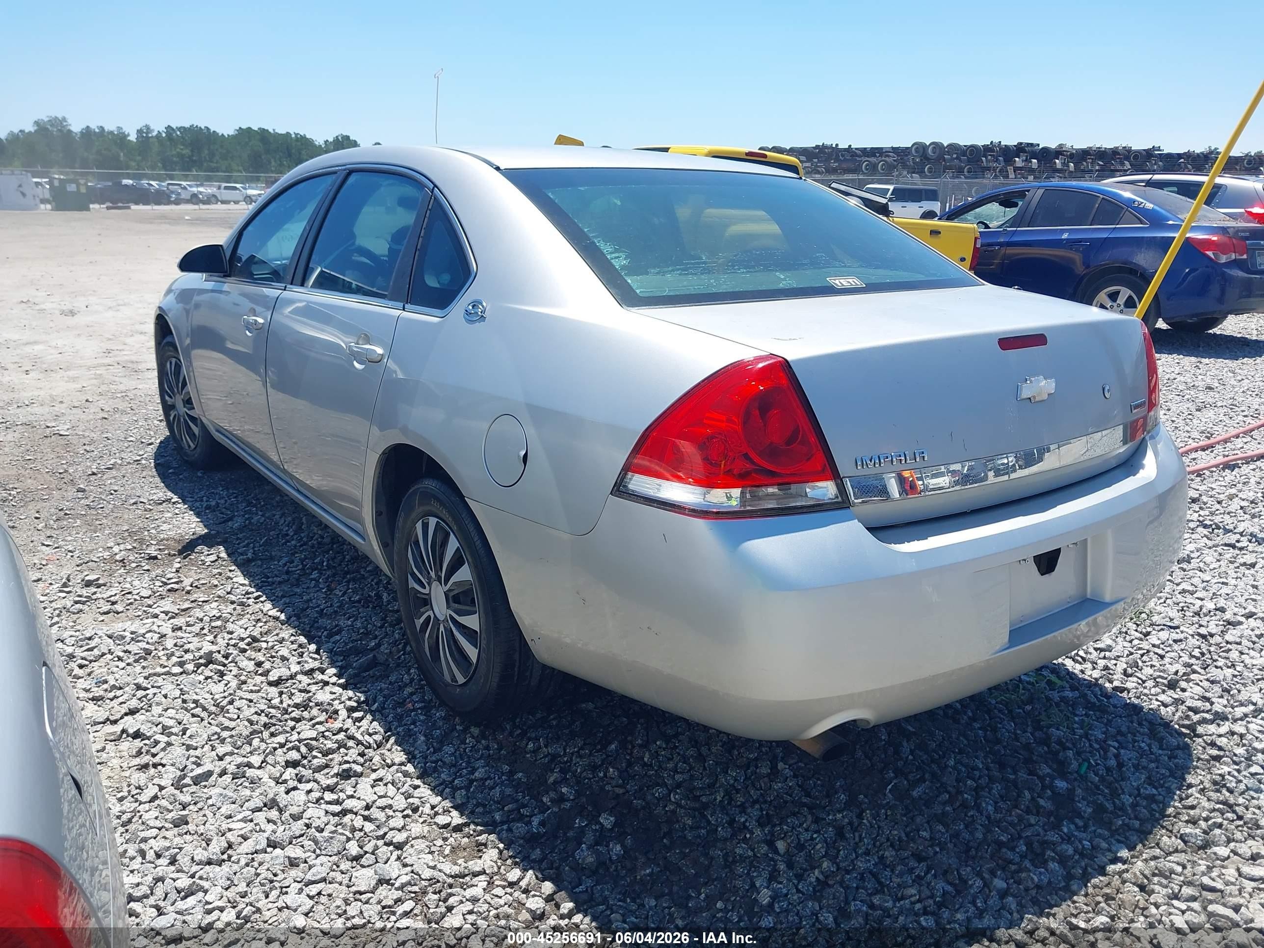 2008 Chevrolet Impala Police Gray vin: 2G1WS553889260936
