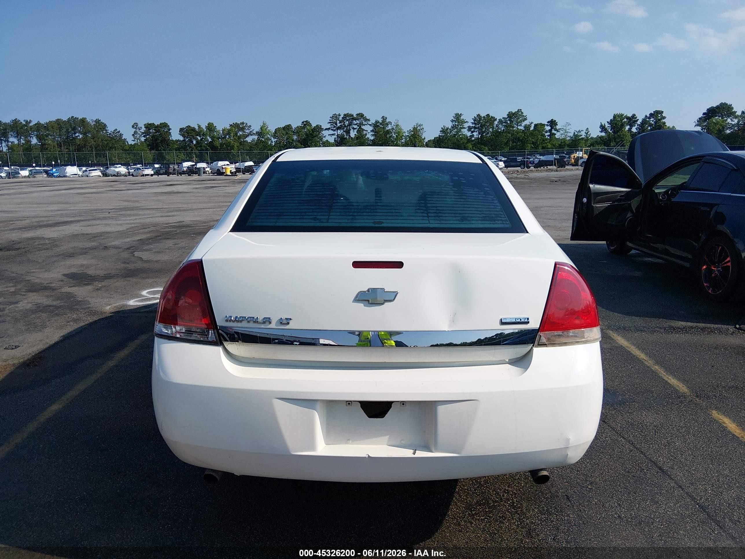 2008 Chevrolet Impala Police Police White vin: 2G1WS553981330037