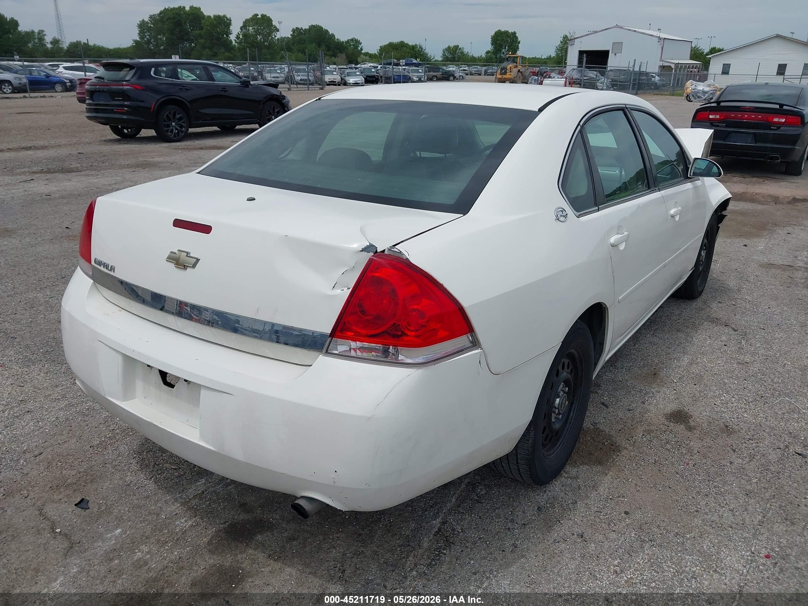 2007 Chevrolet Impala Police White vin: 2G1WS55R179276947