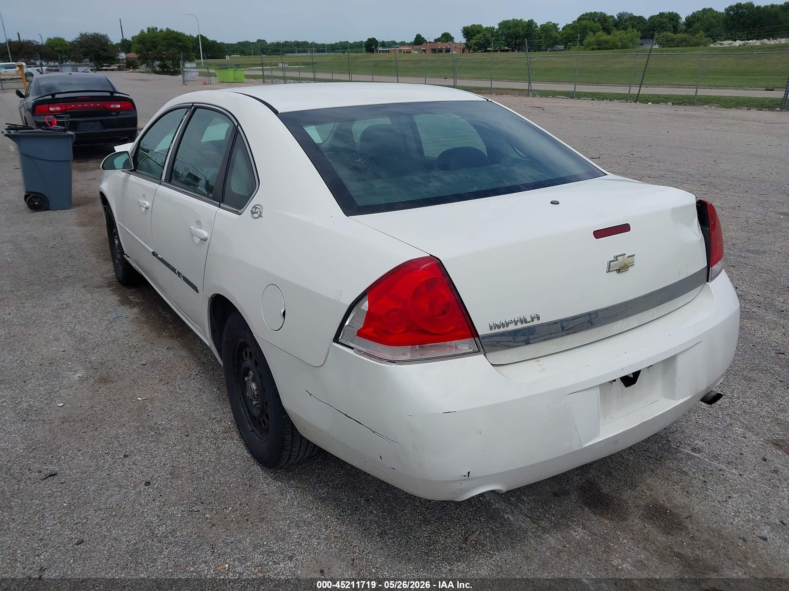 2007 Chevrolet Impala Police White vin: 2G1WS55R179276947