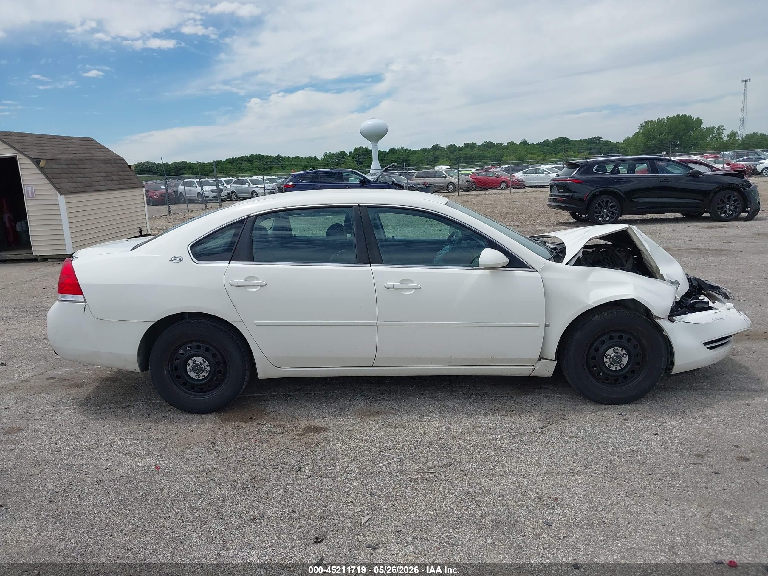 2007 Chevrolet Impala Police White vin: 2G1WS55R179276947