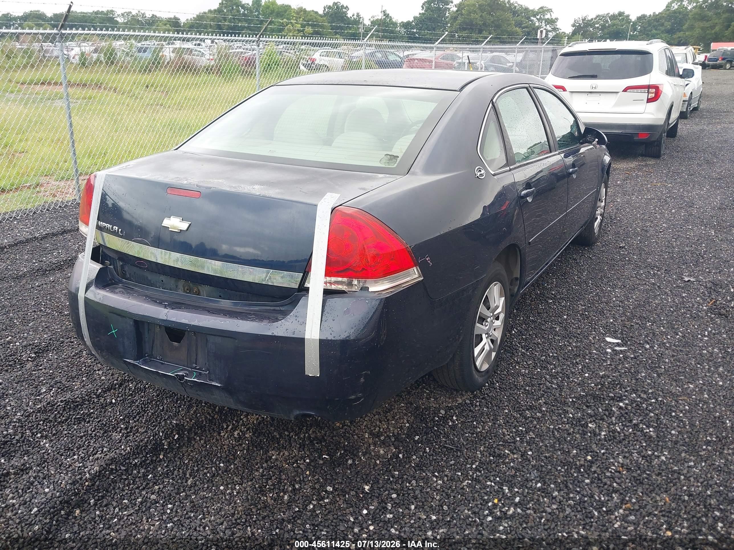 2007 Chevrolet Impala Police Pkg Unmarked Police Pkg 9c3 Blue vin: 2G1WS55R979297738