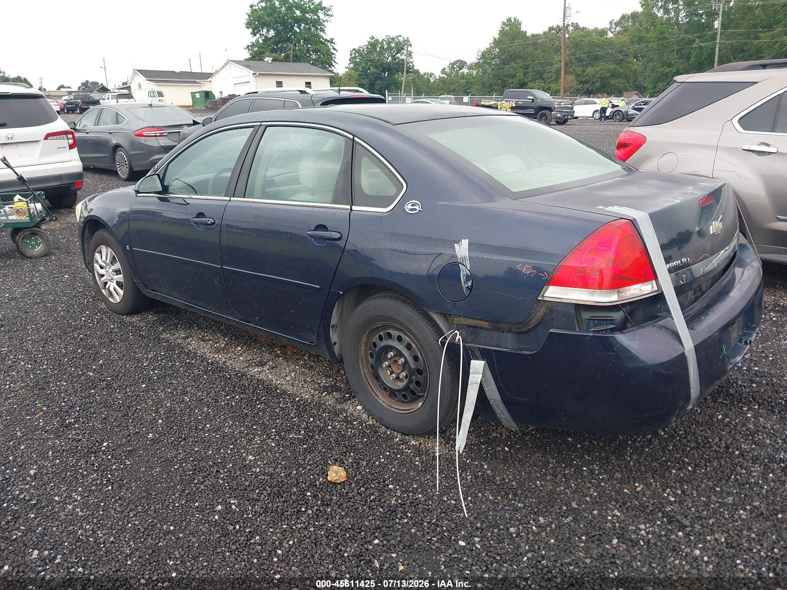 2007 Chevrolet Impala Police Pkg Unmarked Police Pkg 9c3 Blue vin: 2G1WS55R979297738