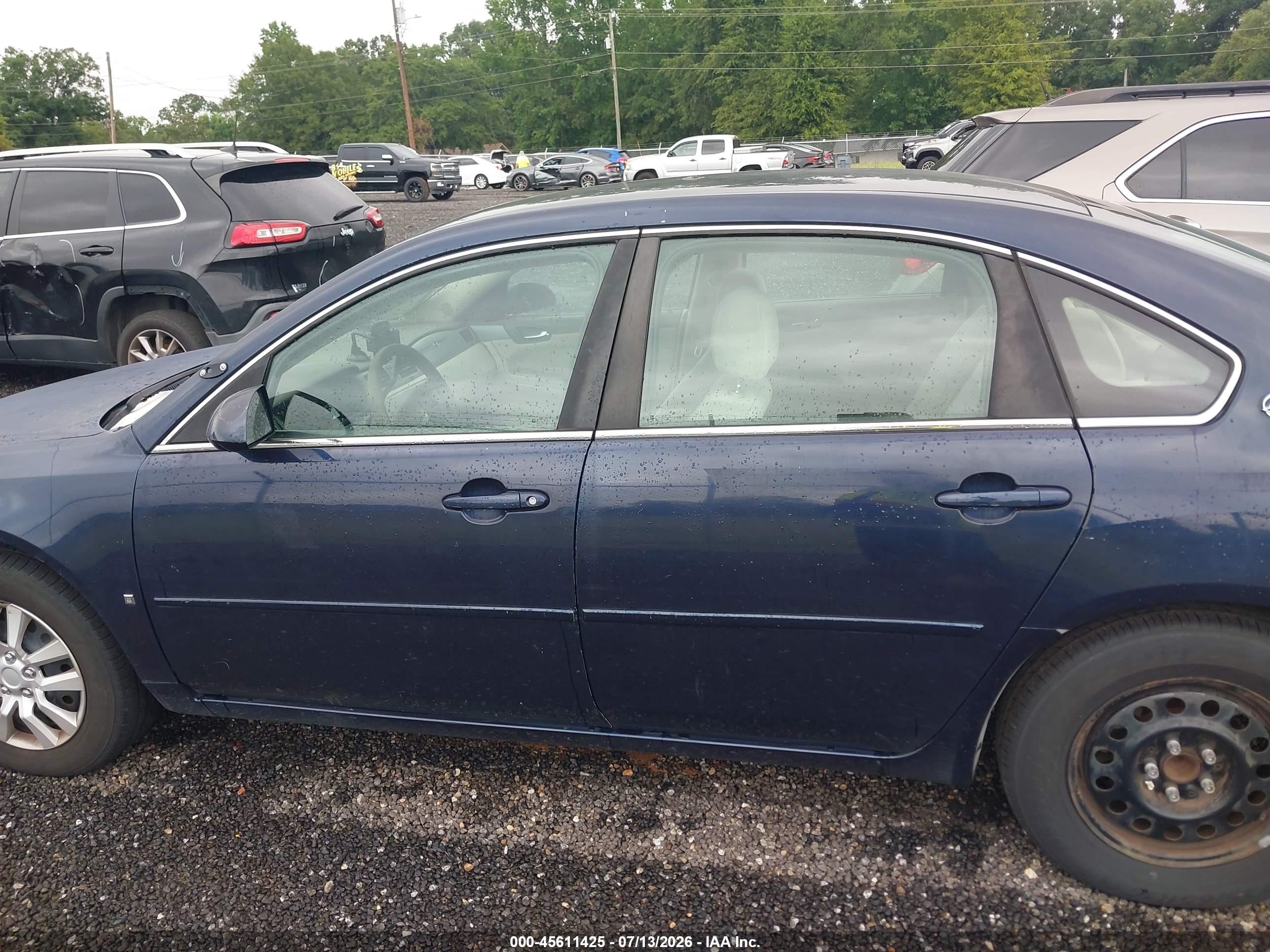 2007 Chevrolet Impala Police Pkg Unmarked Police Pkg 9c3 Blue vin: 2G1WS55R979297738
