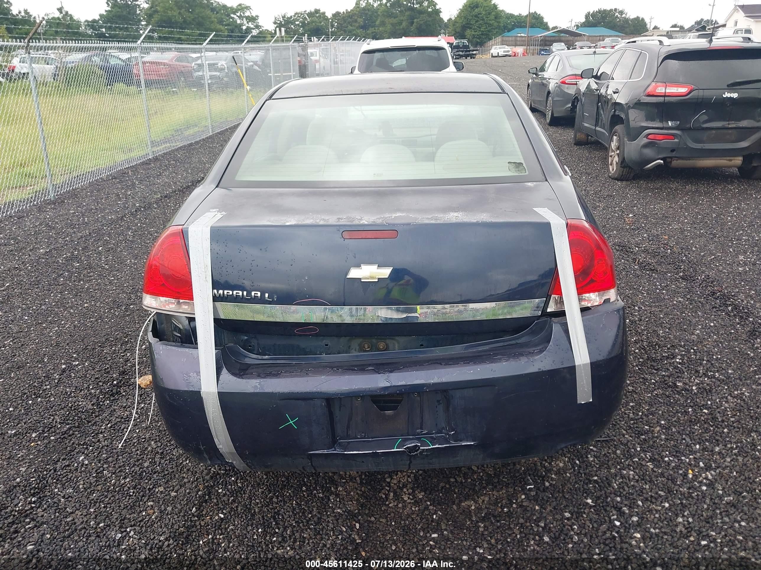 2007 Chevrolet Impala Police Pkg Unmarked Police Pkg 9c3 Blue vin: 2G1WS55R979297738
