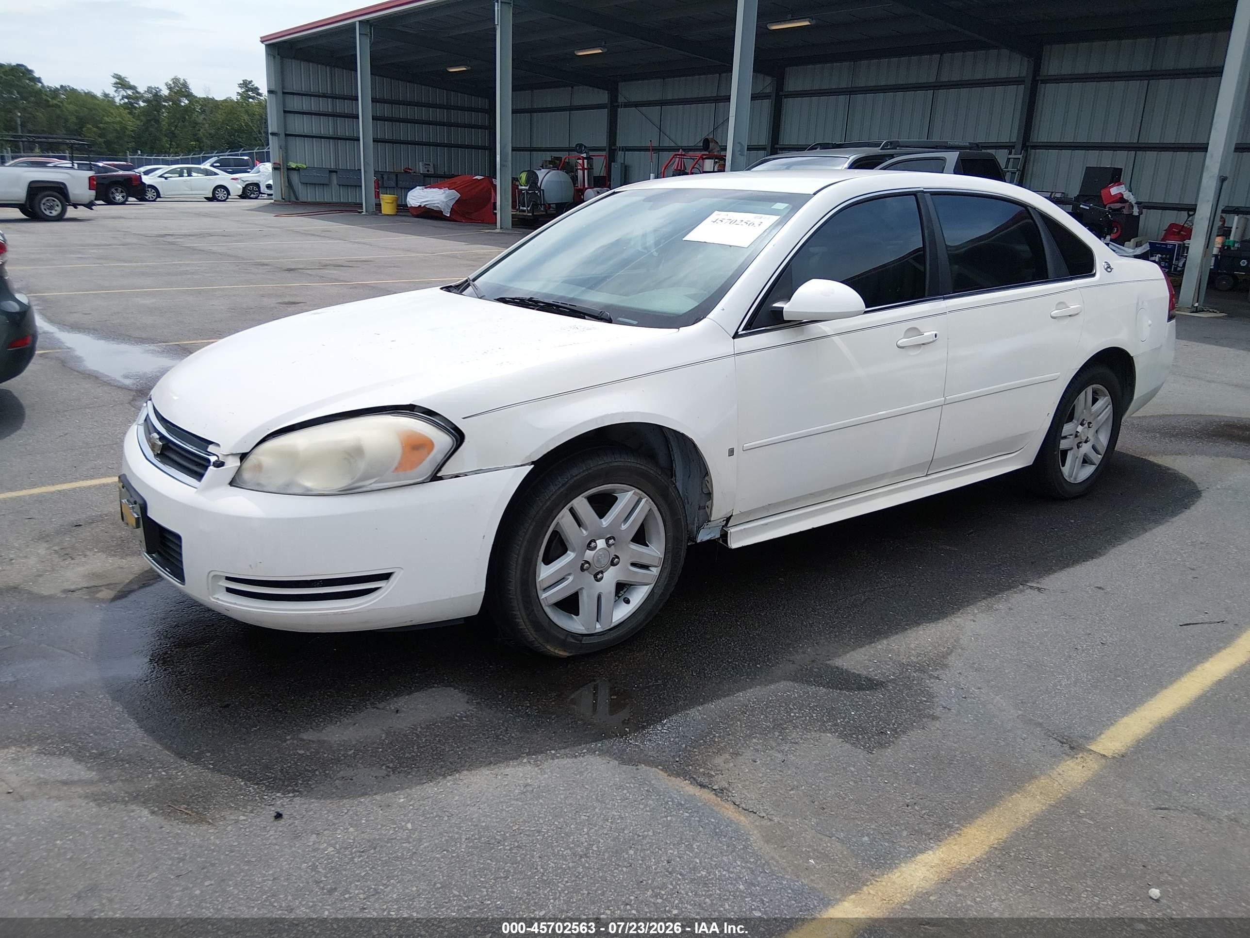 2009 Chevrolet Impala Police White vin: 2G1WS57M091293452