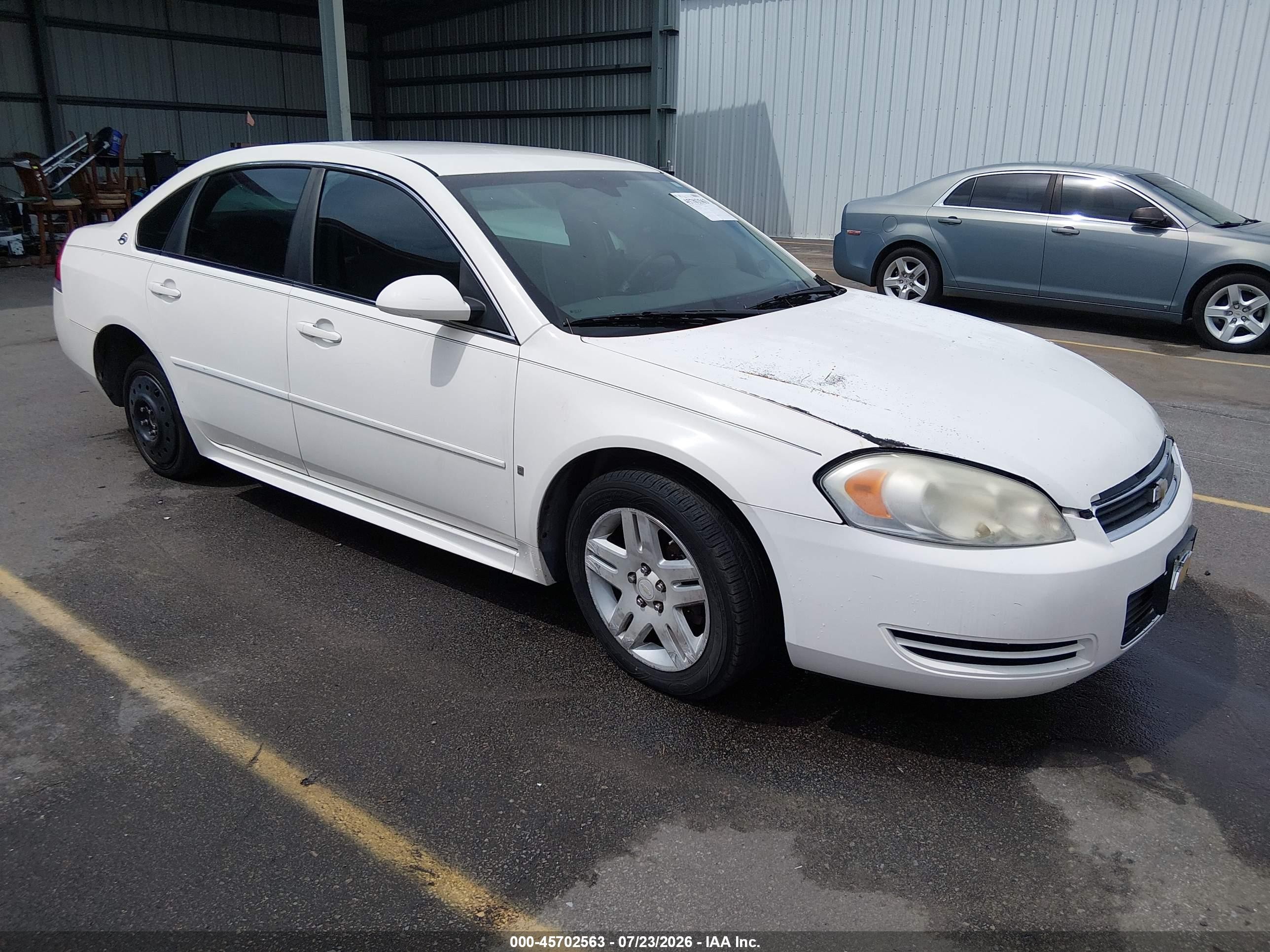 2009 Chevrolet Impala Police Белый vin: 2G1WS57M091293452