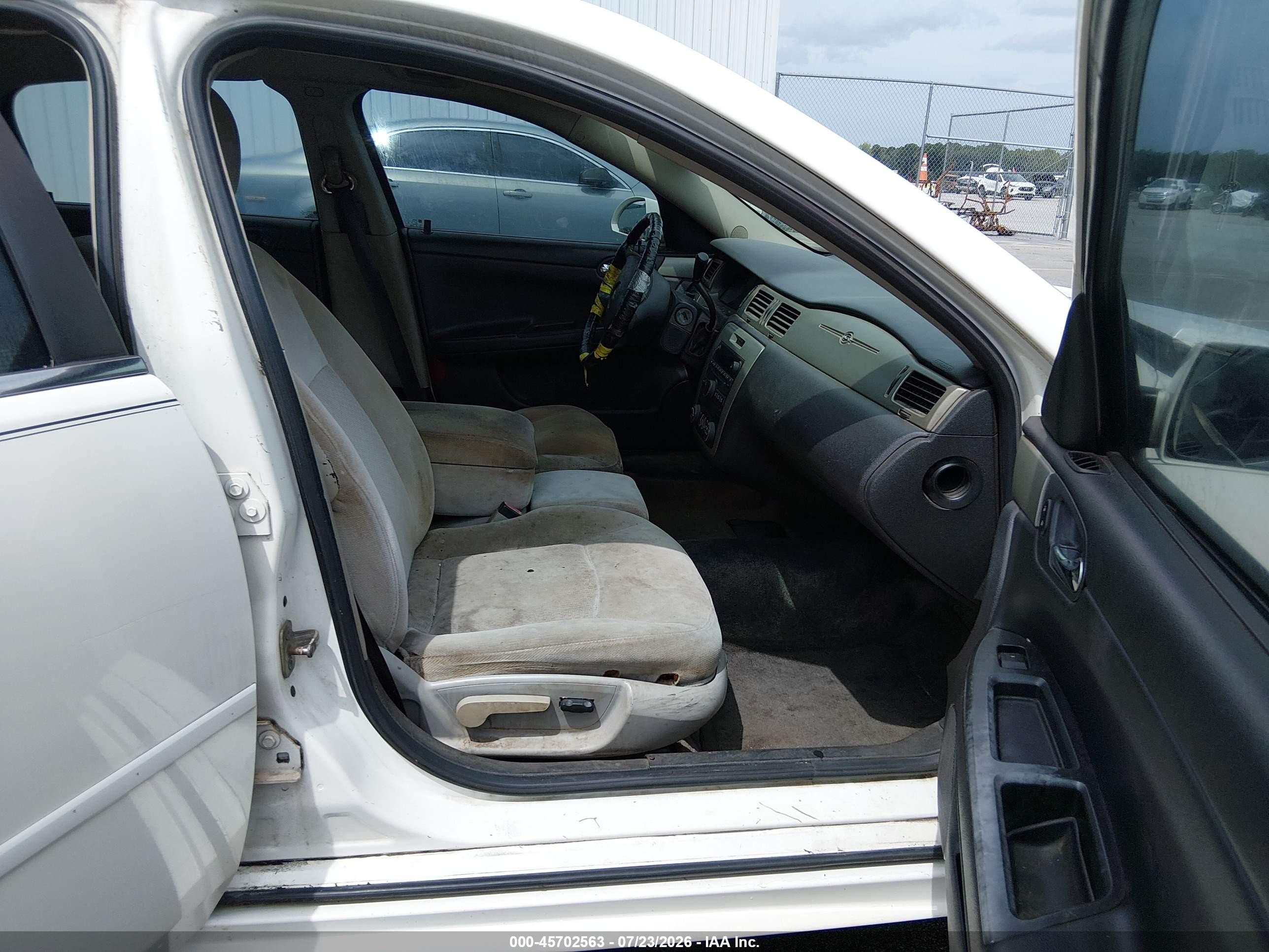 2009 Chevrolet Impala Police White vin: 2G1WS57M091293452