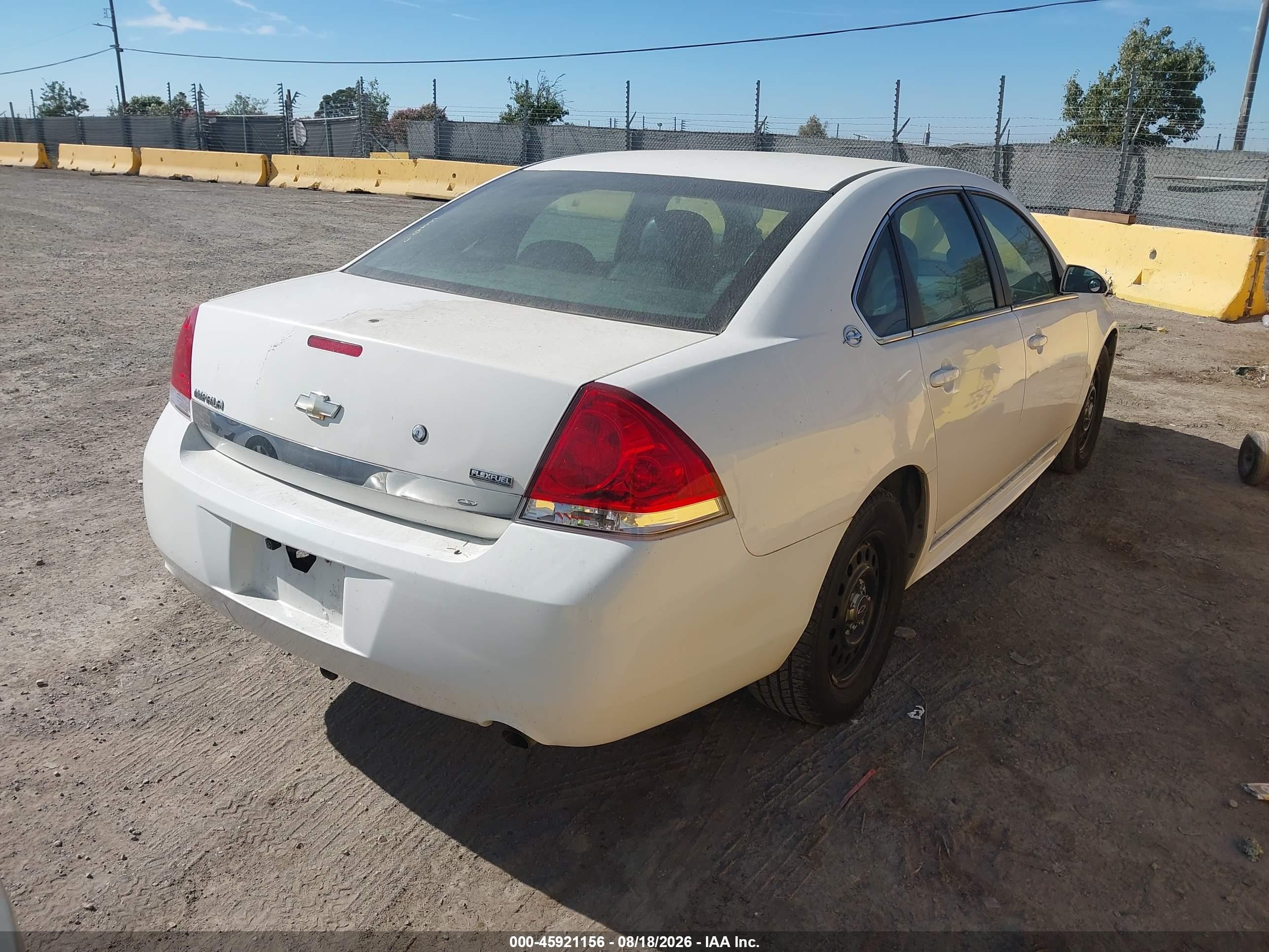 2009 Chevrolet Impala Police White vin: 2G1WS57M291312146