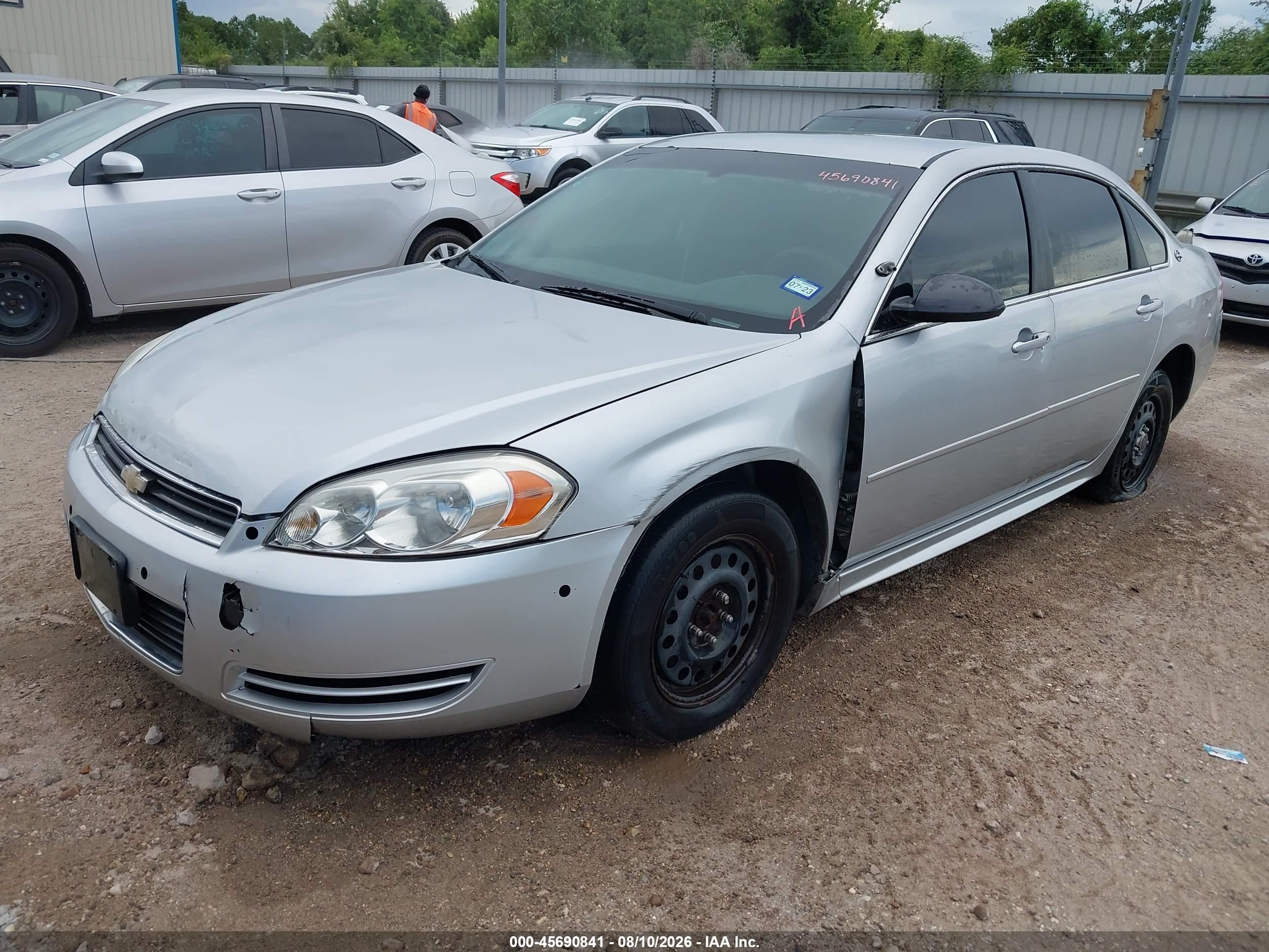 2009 Chevrolet Impala Police Silver vin: 2G1WS57M391319784