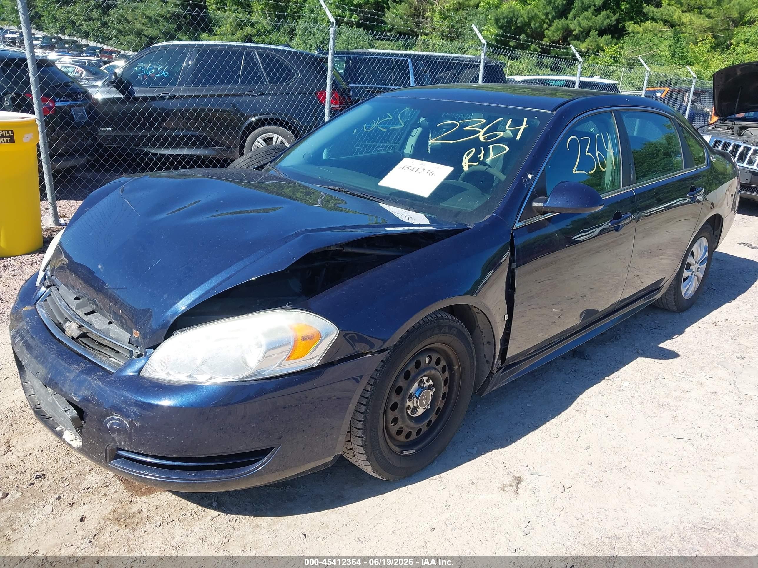 2009 Chevrolet Impala Police Blue vin: 2G1WS57M491308695