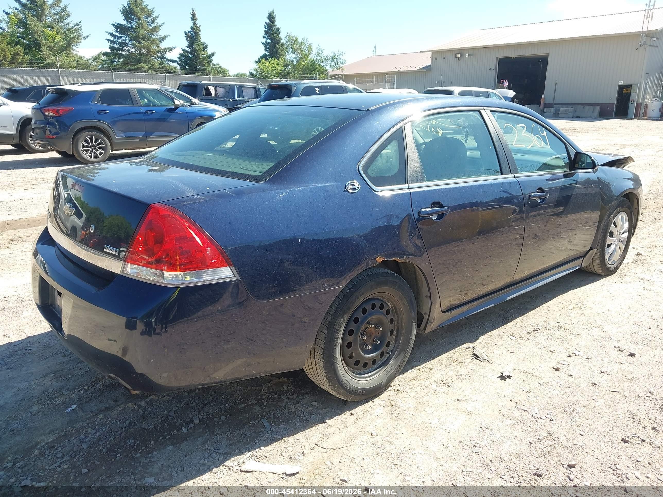 2009 Chevrolet Impala Police Blue vin: 2G1WS57M491308695