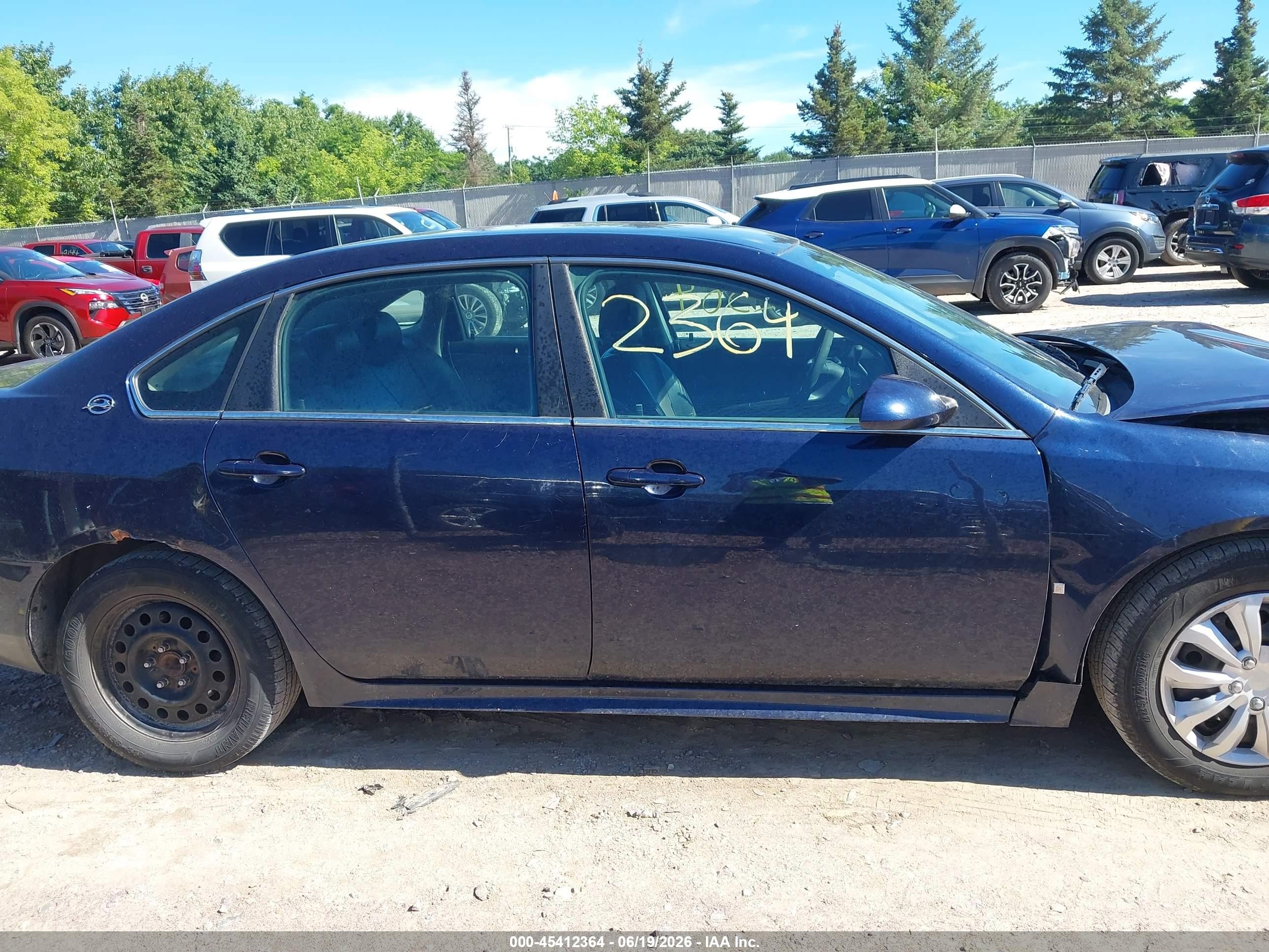 2009 Chevrolet Impala Police Blue vin: 2G1WS57M491308695