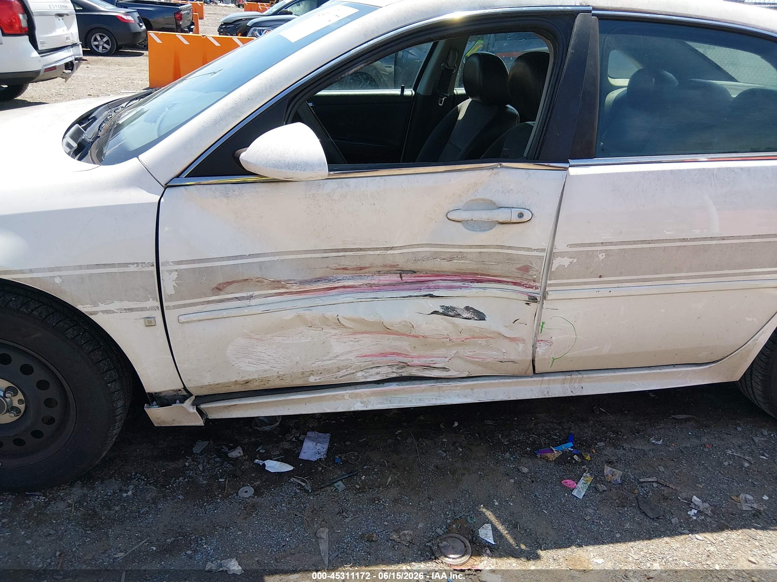 2009 Chevrolet Impala Police Белый vin: 2G1WS57M591313999