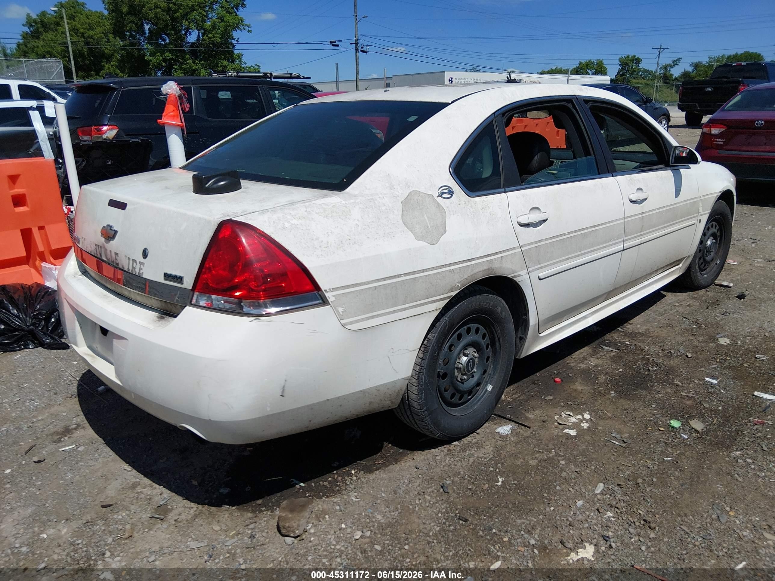 2009 Chevrolet Impala Police Белый vin: 2G1WS57M591313999