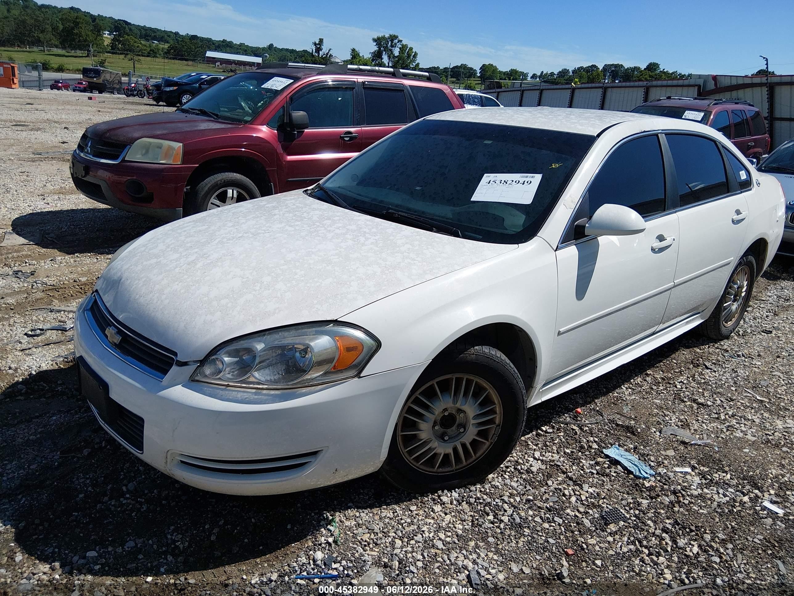 2009 Chevrolet Impala Police White vin: 2G1WS57M891273336