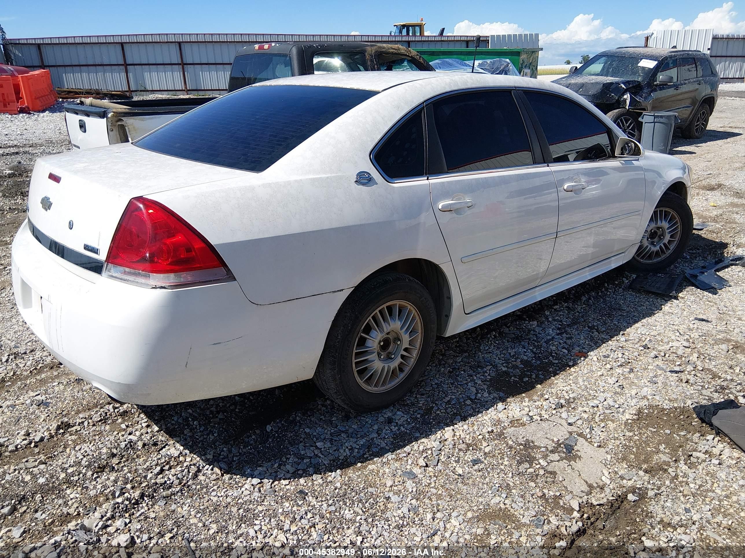 2009 Chevrolet Impala Police White vin: 2G1WS57M891273336