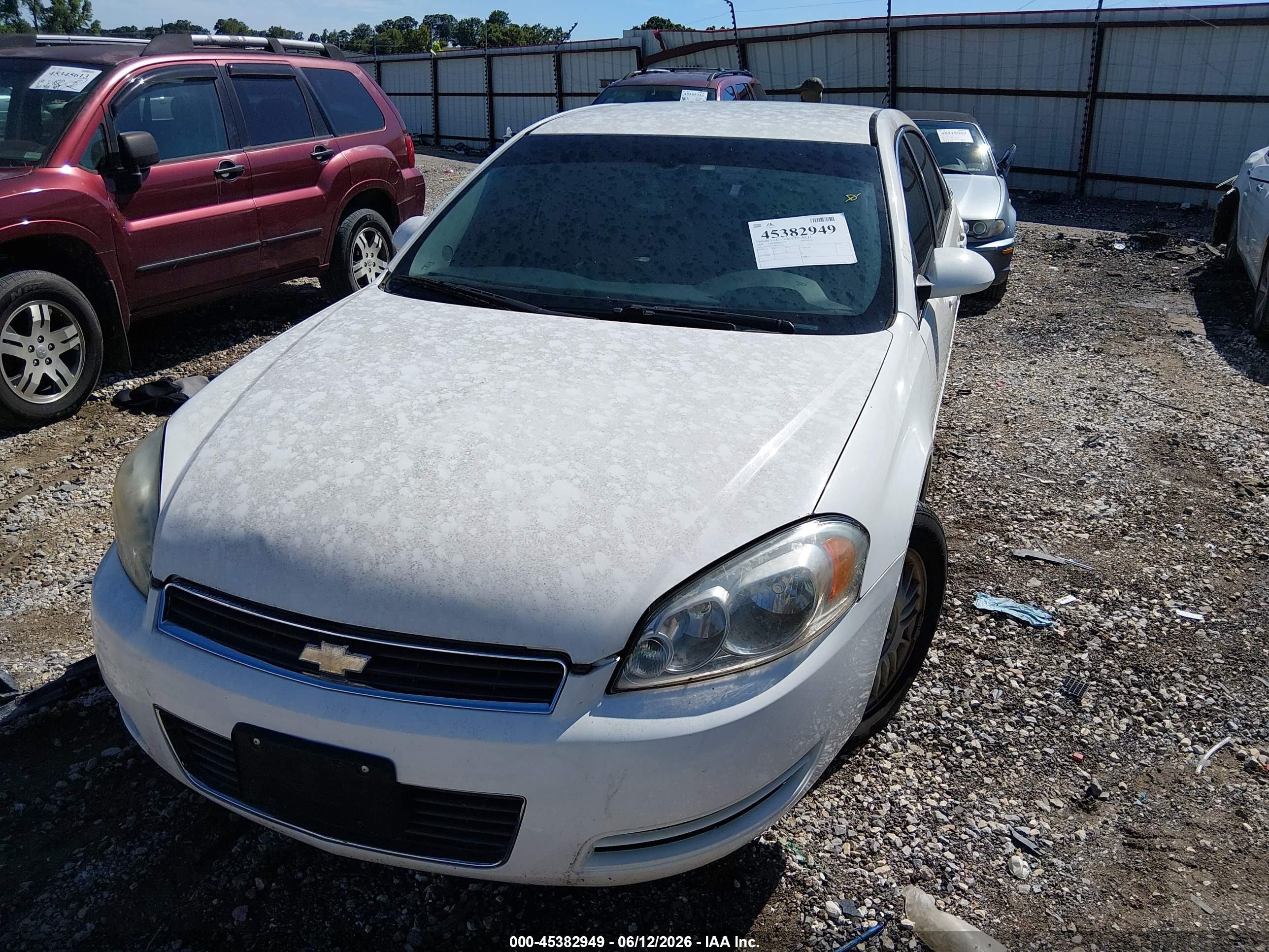 2009 Chevrolet Impala Police White vin: 2G1WS57M891273336