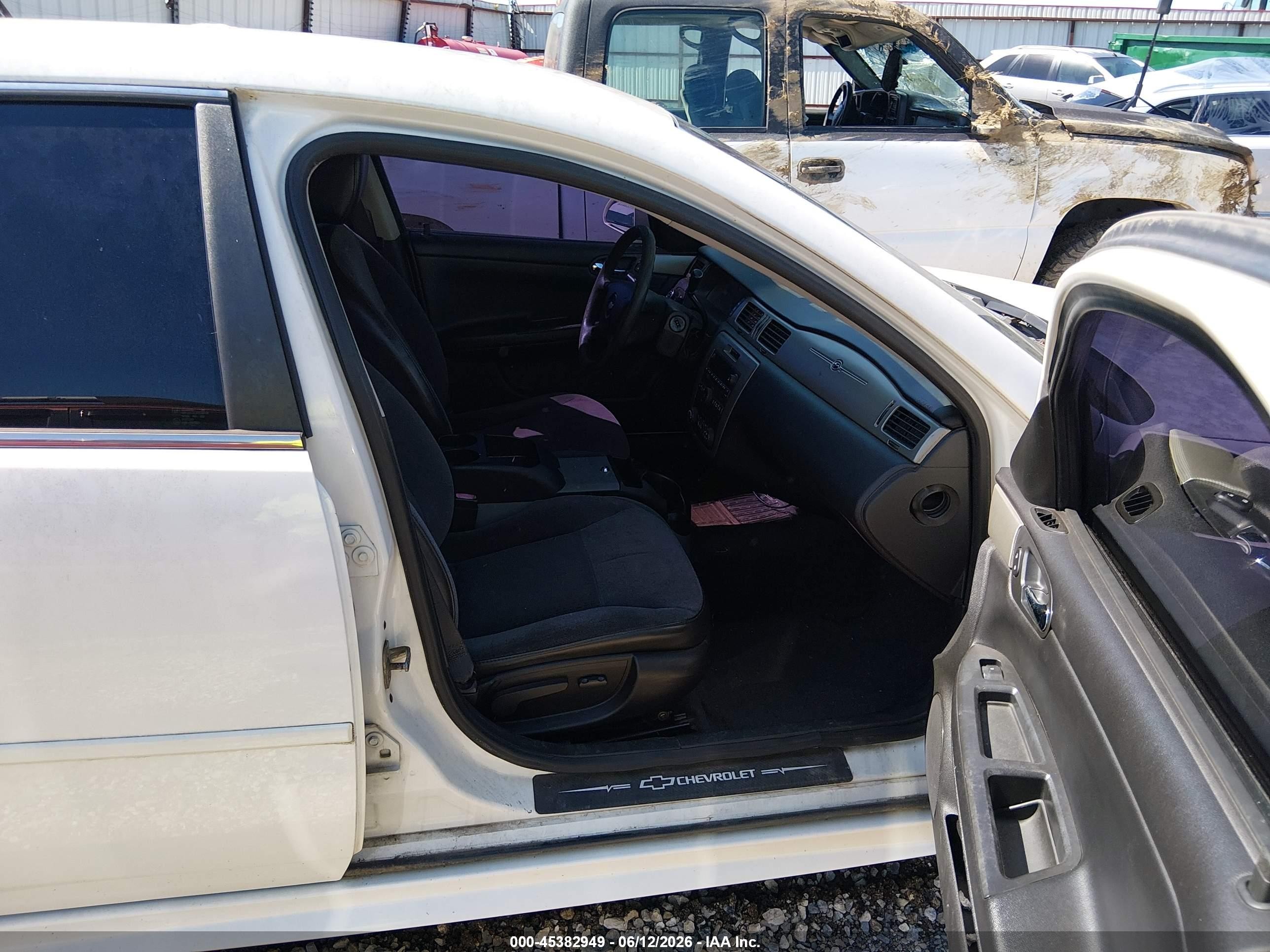 2009 Chevrolet Impala Police White vin: 2G1WS57M891273336