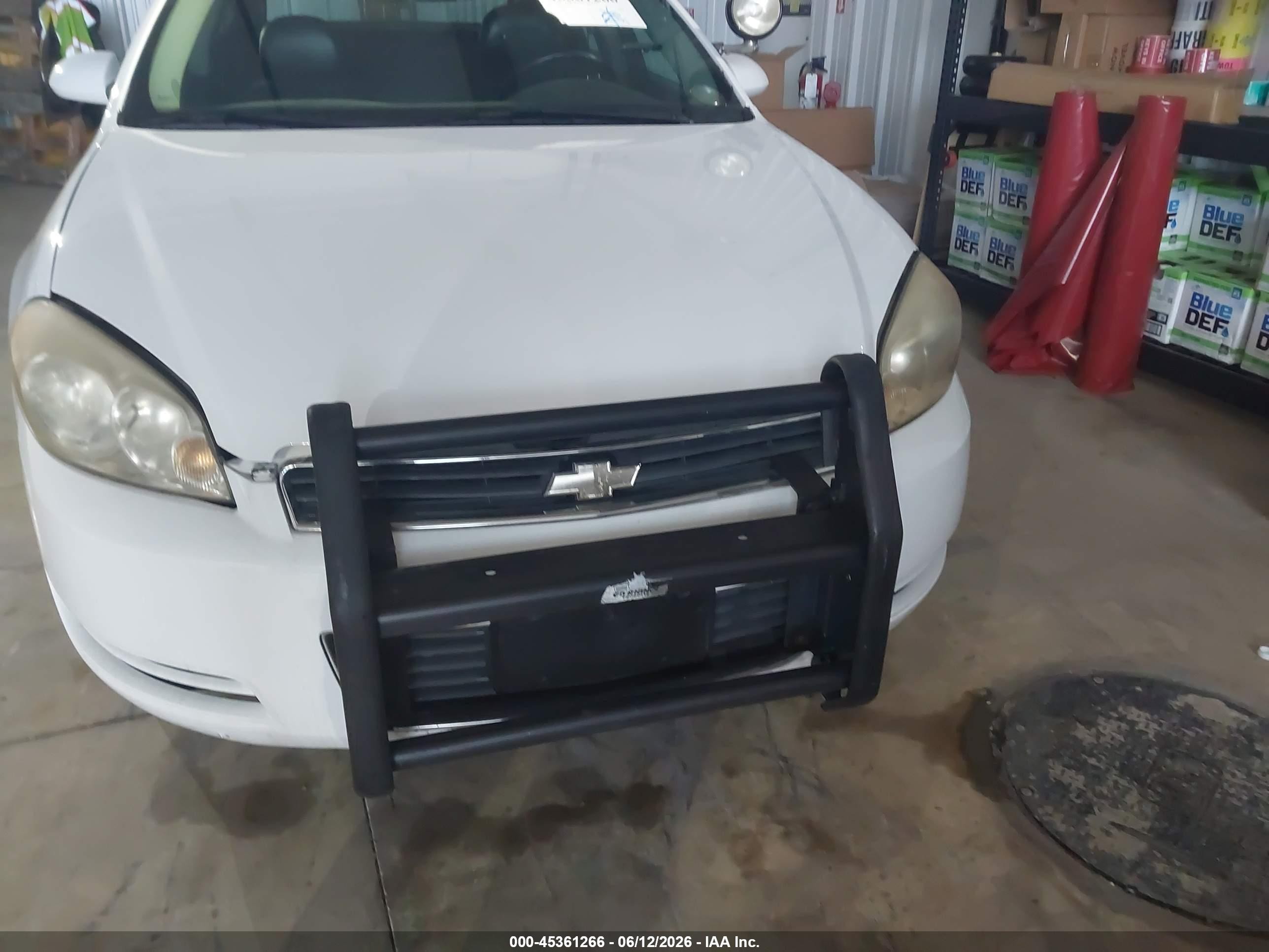 2009 Chevrolet Impala Police White vin: 2G1WS57M991286760
