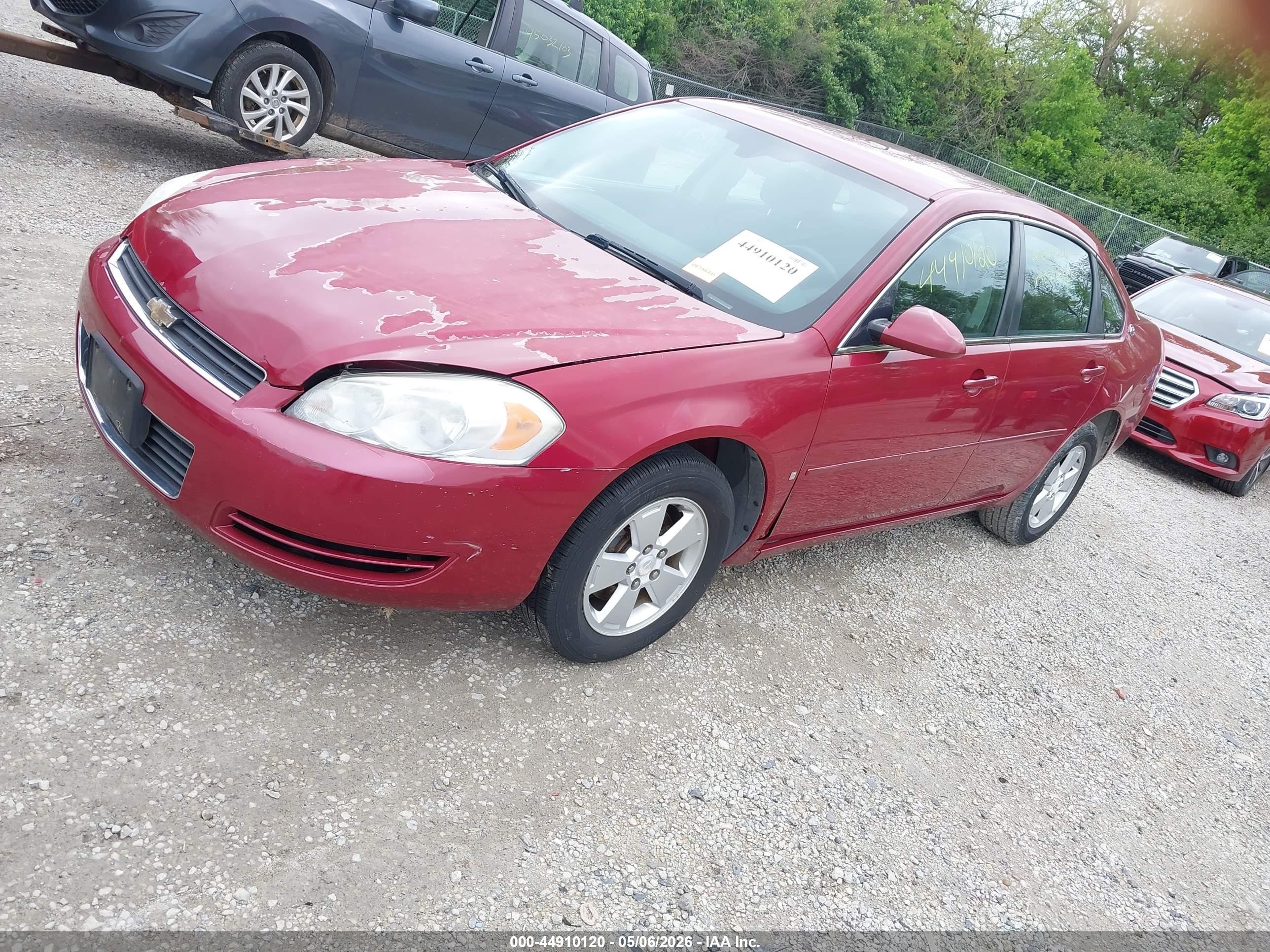 2006 Chevrolet Impala Lt Burgundy vin: 2G1WT55K069388136