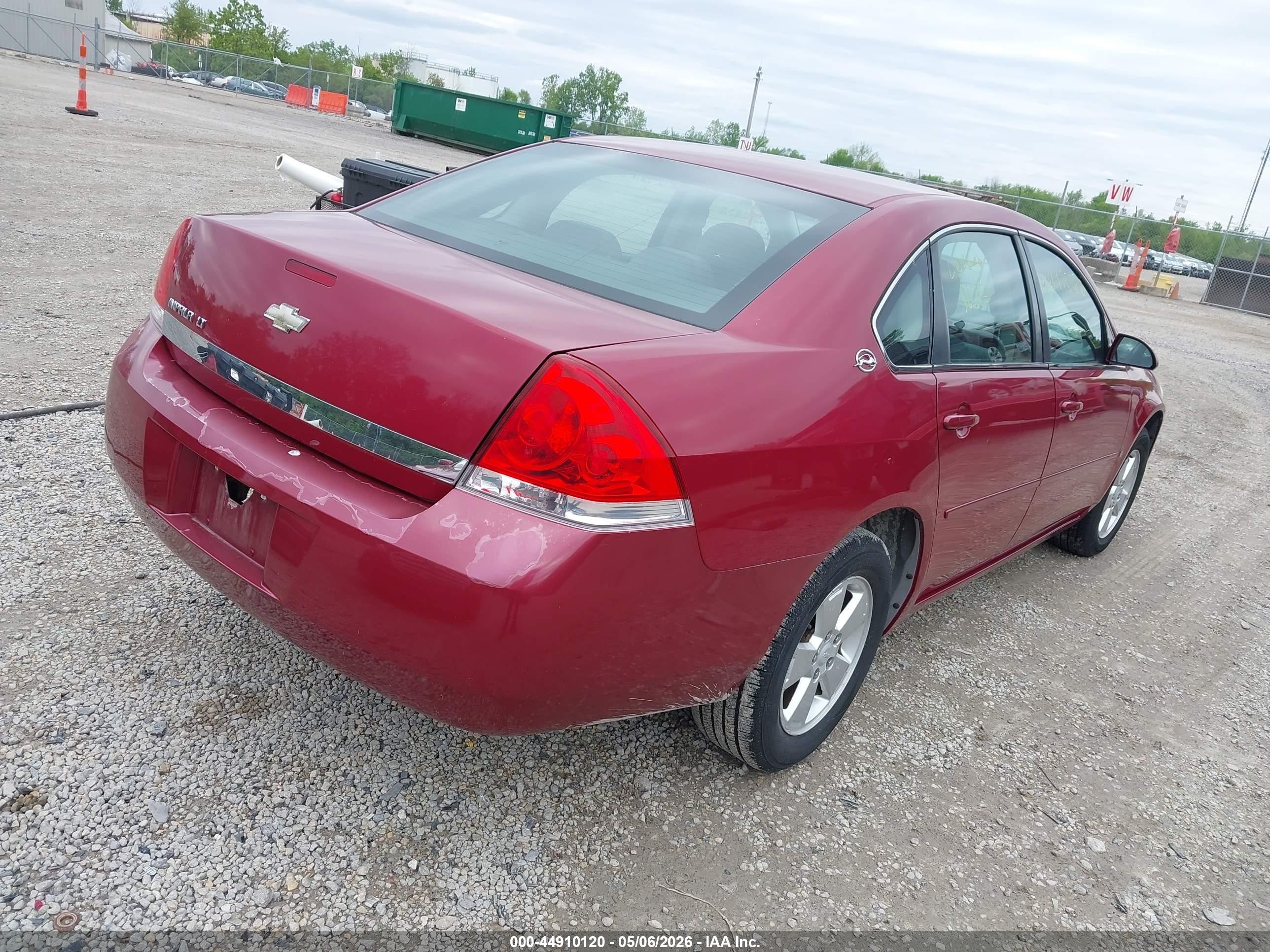 2006 Chevrolet Impala Lt Burgundy vin: 2G1WT55K069388136