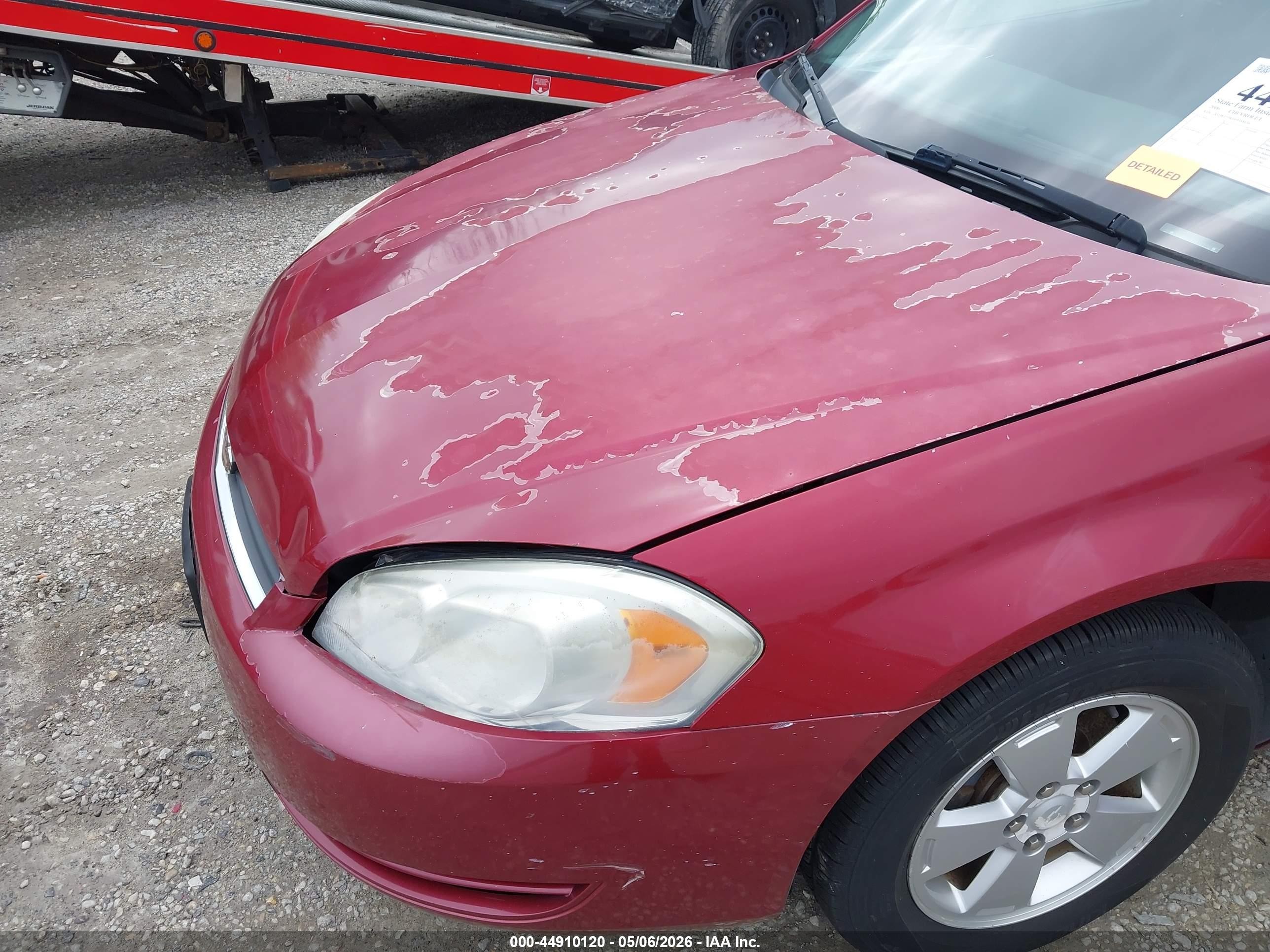2006 Chevrolet Impala Lt Burgundy vin: 2G1WT55K069388136