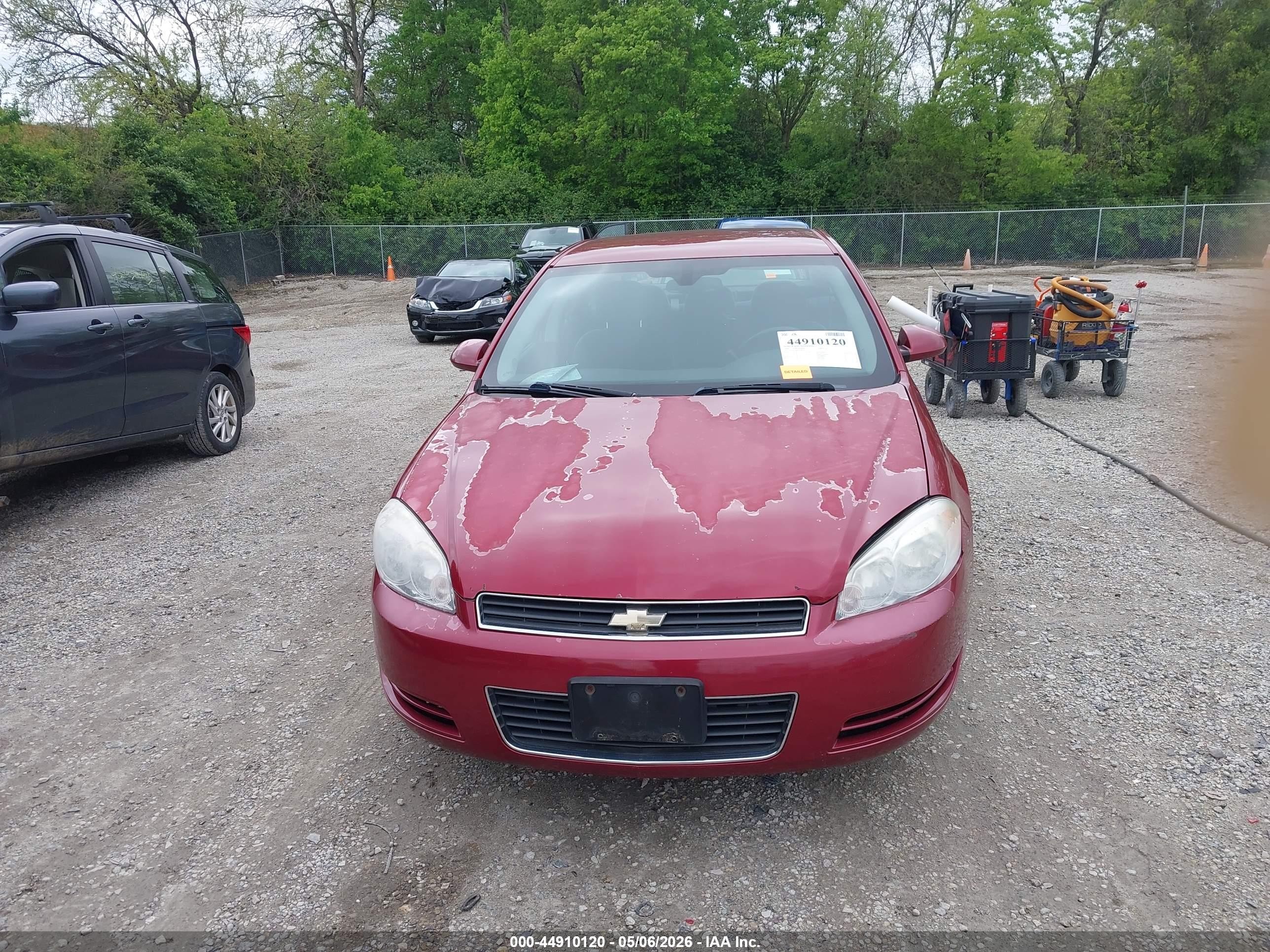 2006 Chevrolet Impala Lt Burgundy vin: 2G1WT55K069388136