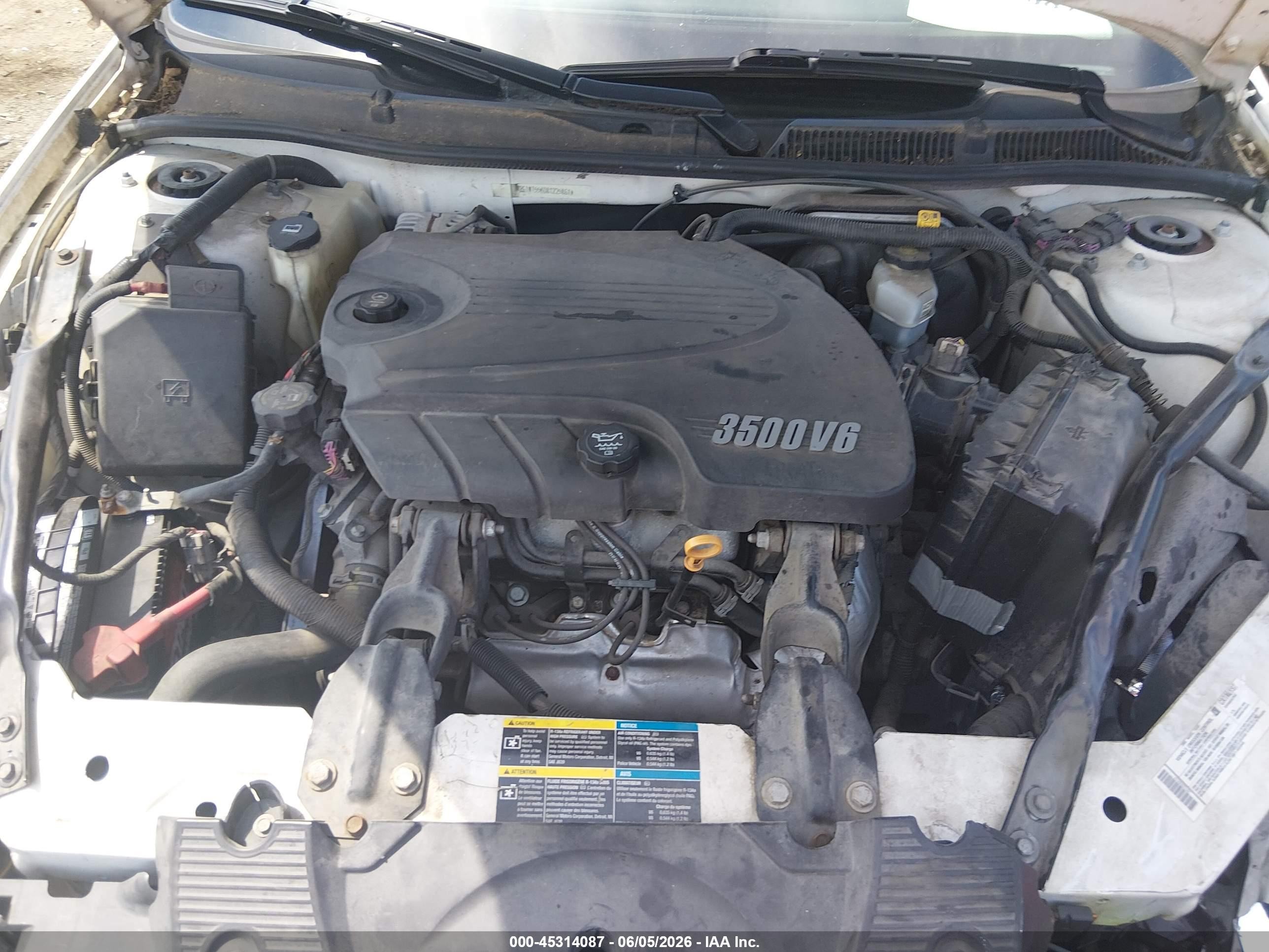 2008 Chevrolet Impala Lt Белый vin: 2G1WT55K081225861
