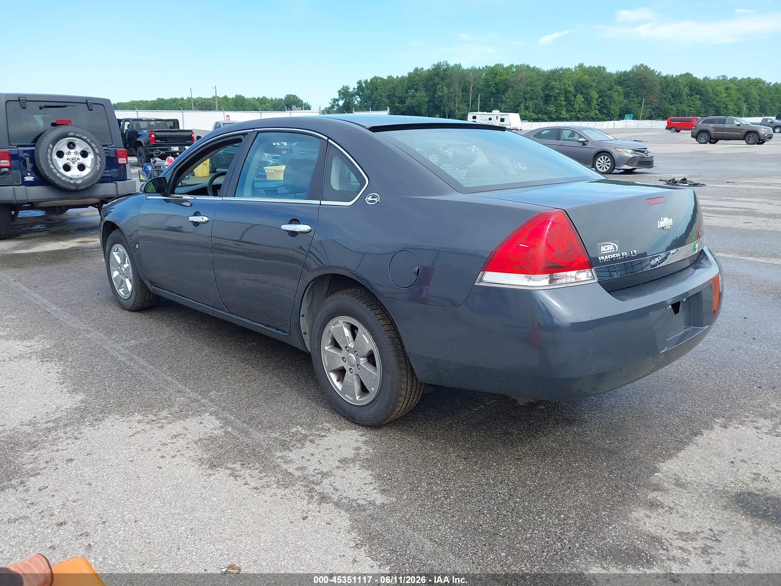 2008 Chevrolet Impala Lt Серый vin: 2G1WT55K081272680