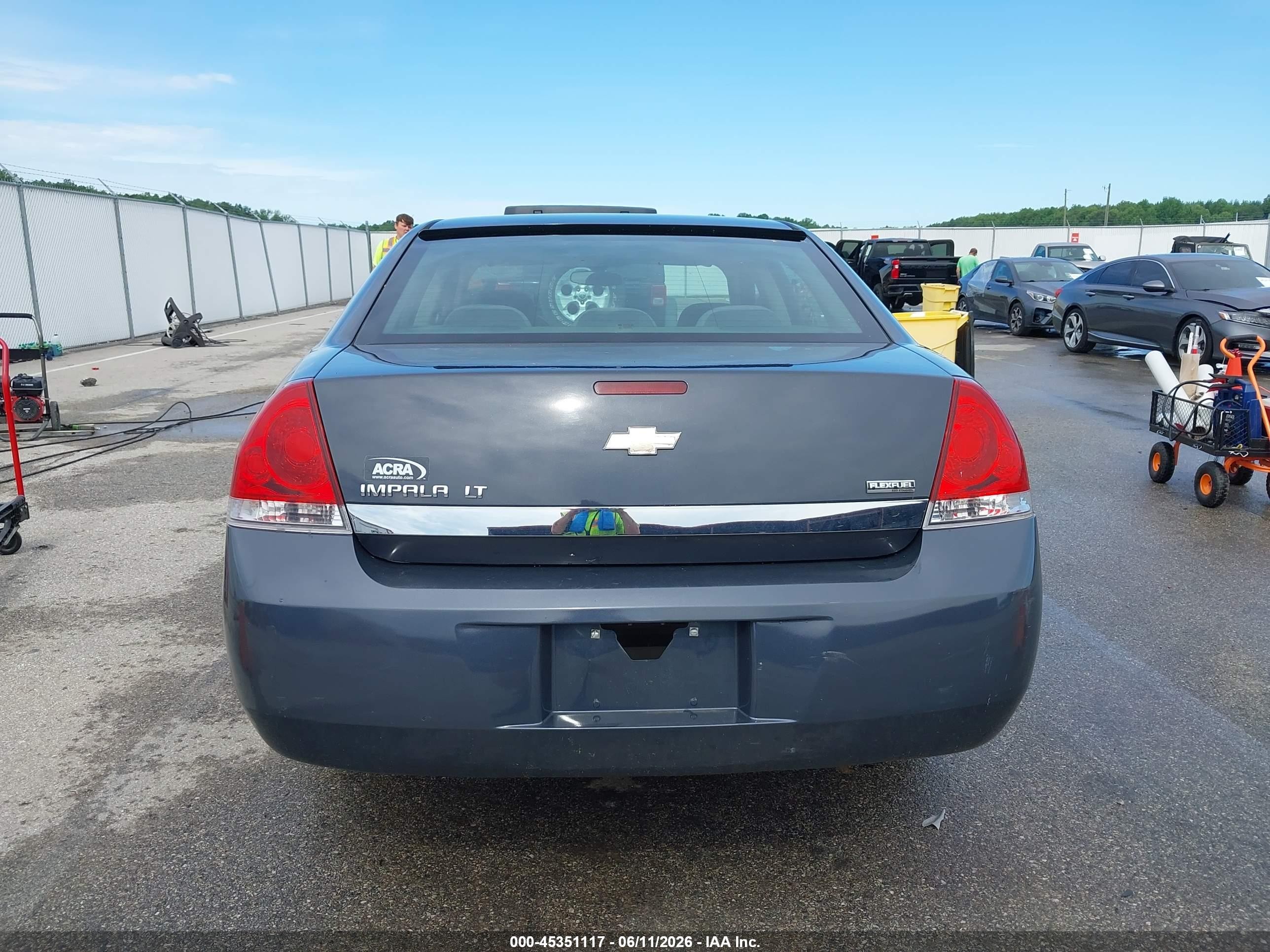 2008 Chevrolet Impala Lt Серый vin: 2G1WT55K081272680