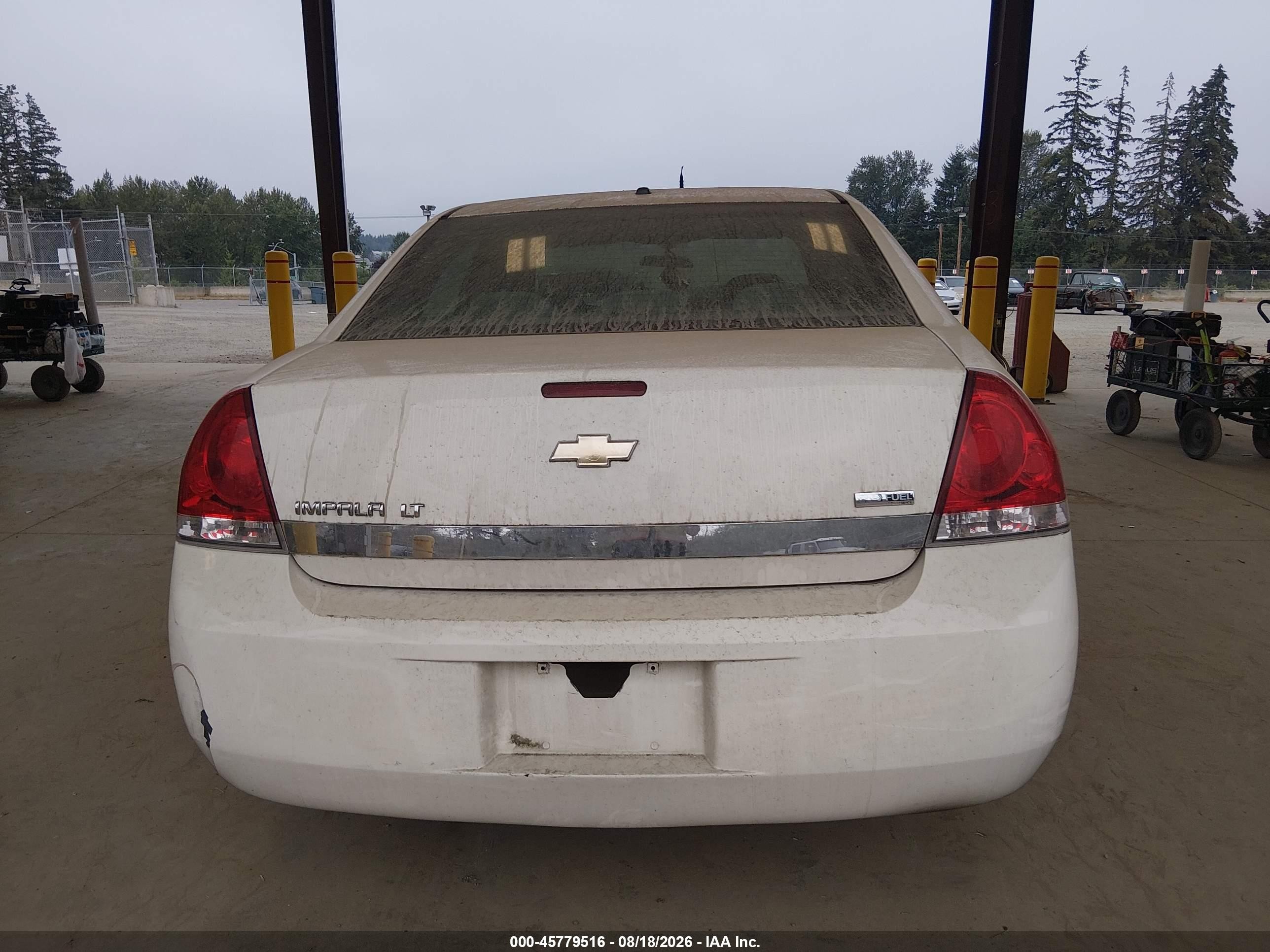2008 Chevrolet Impala Lt White vin: 2G1WT55K189100935