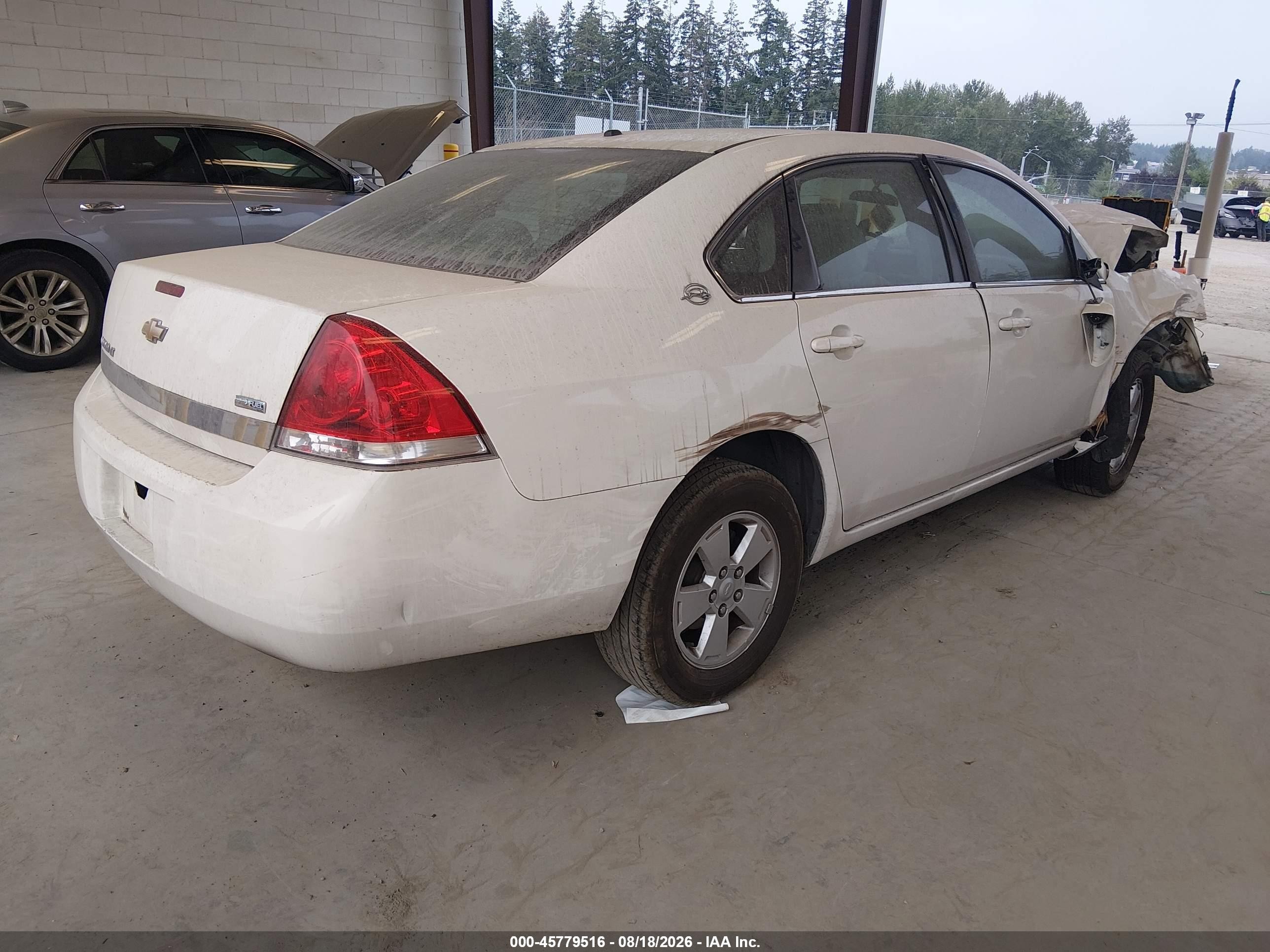 2008 Chevrolet Impala Lt White vin: 2G1WT55K189100935