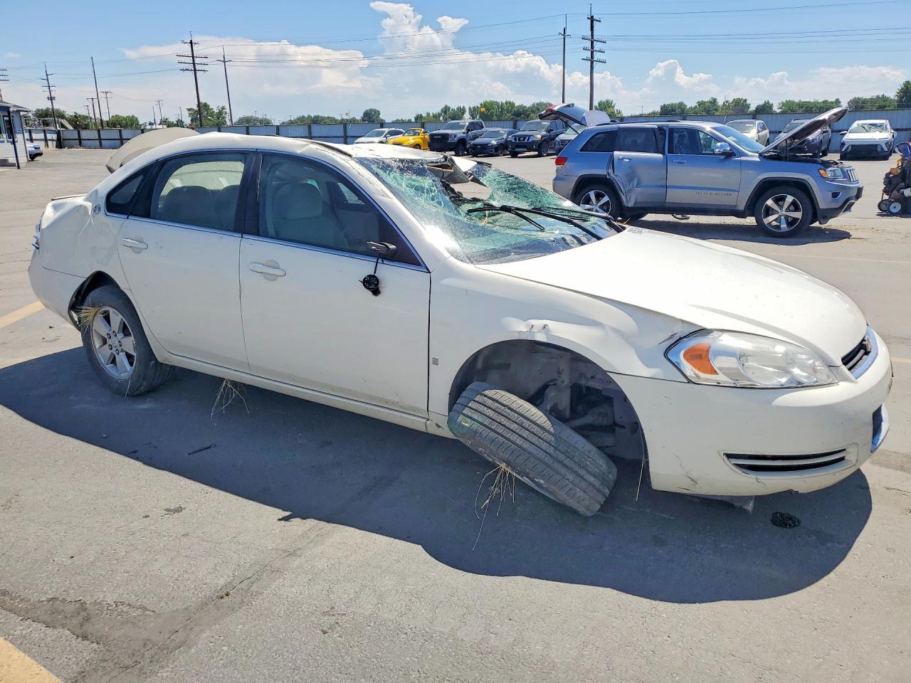 2008 Chevrolet Impala White vin: 2G1WT55K189189311
