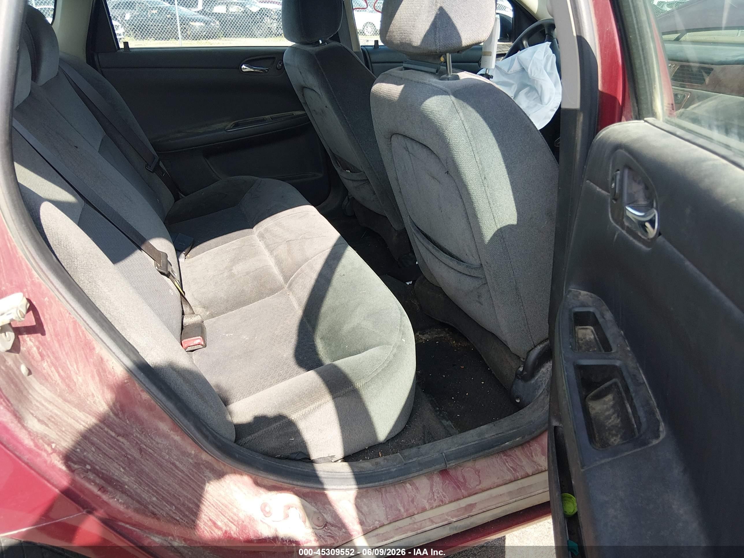 2006 Chevrolet Impala Lt Burgundy vin: 2G1WT55K269415644